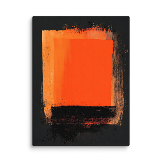 Orange and Black Canvas