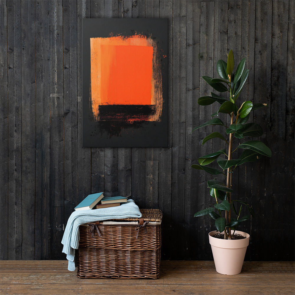 Orange and Black Canvas