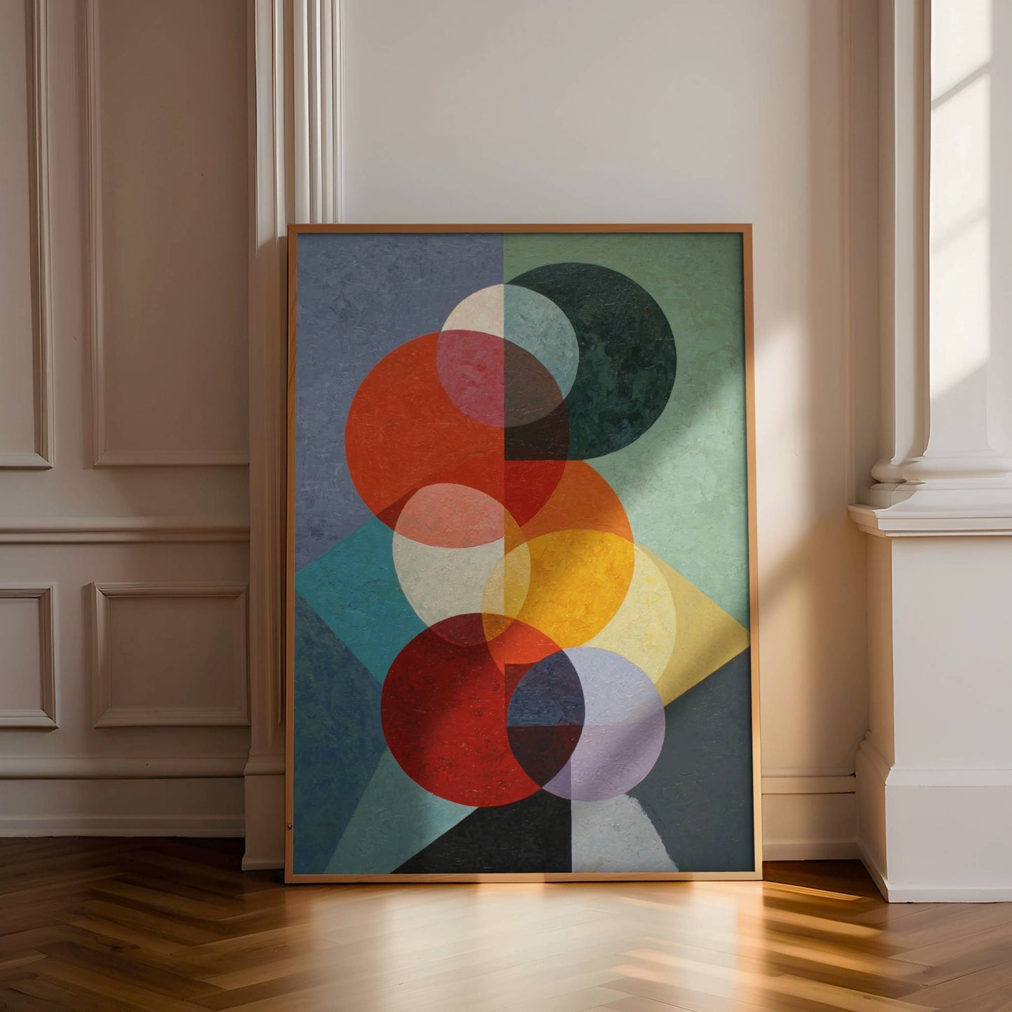 Abstract shapes canvas