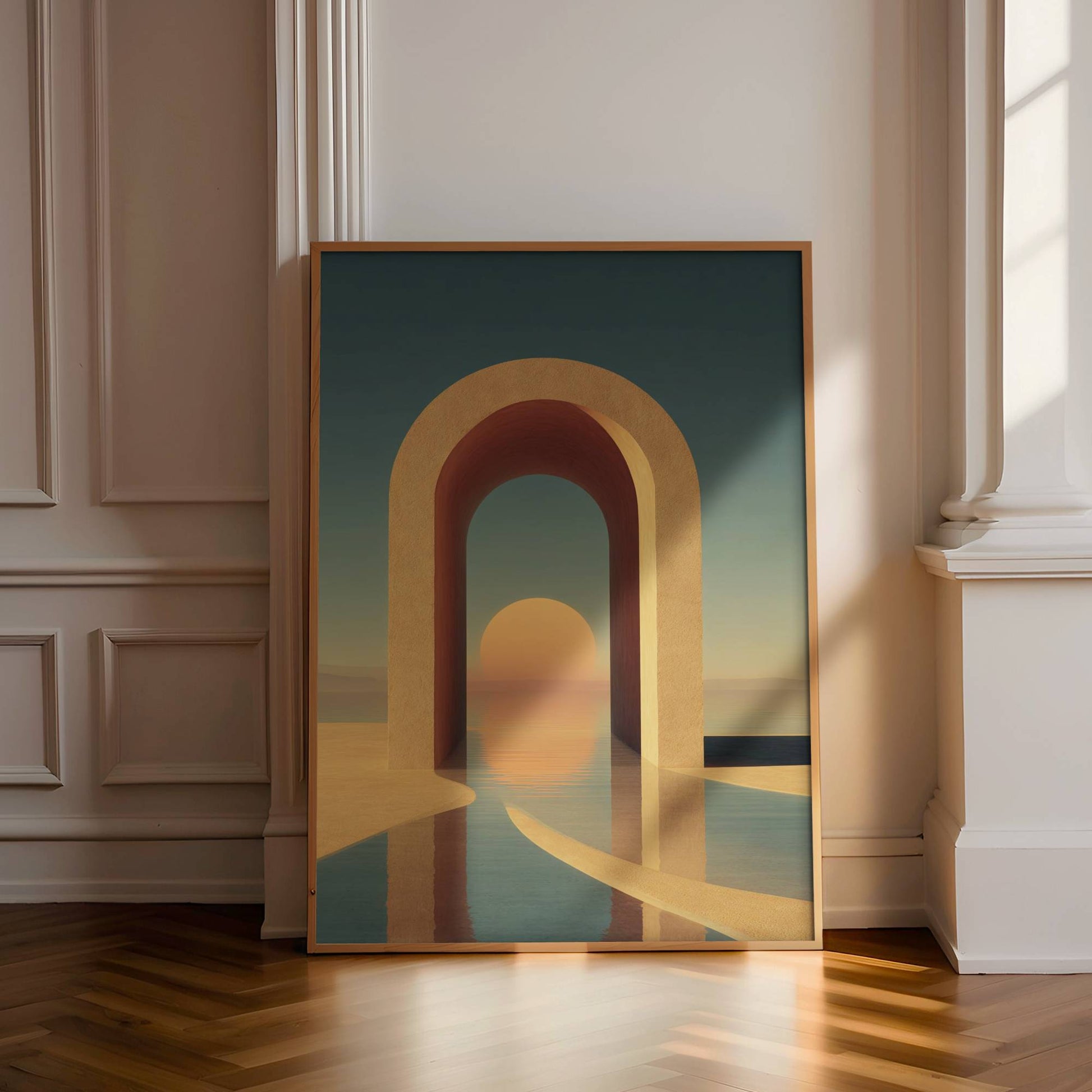 Abstract Sunset Arch