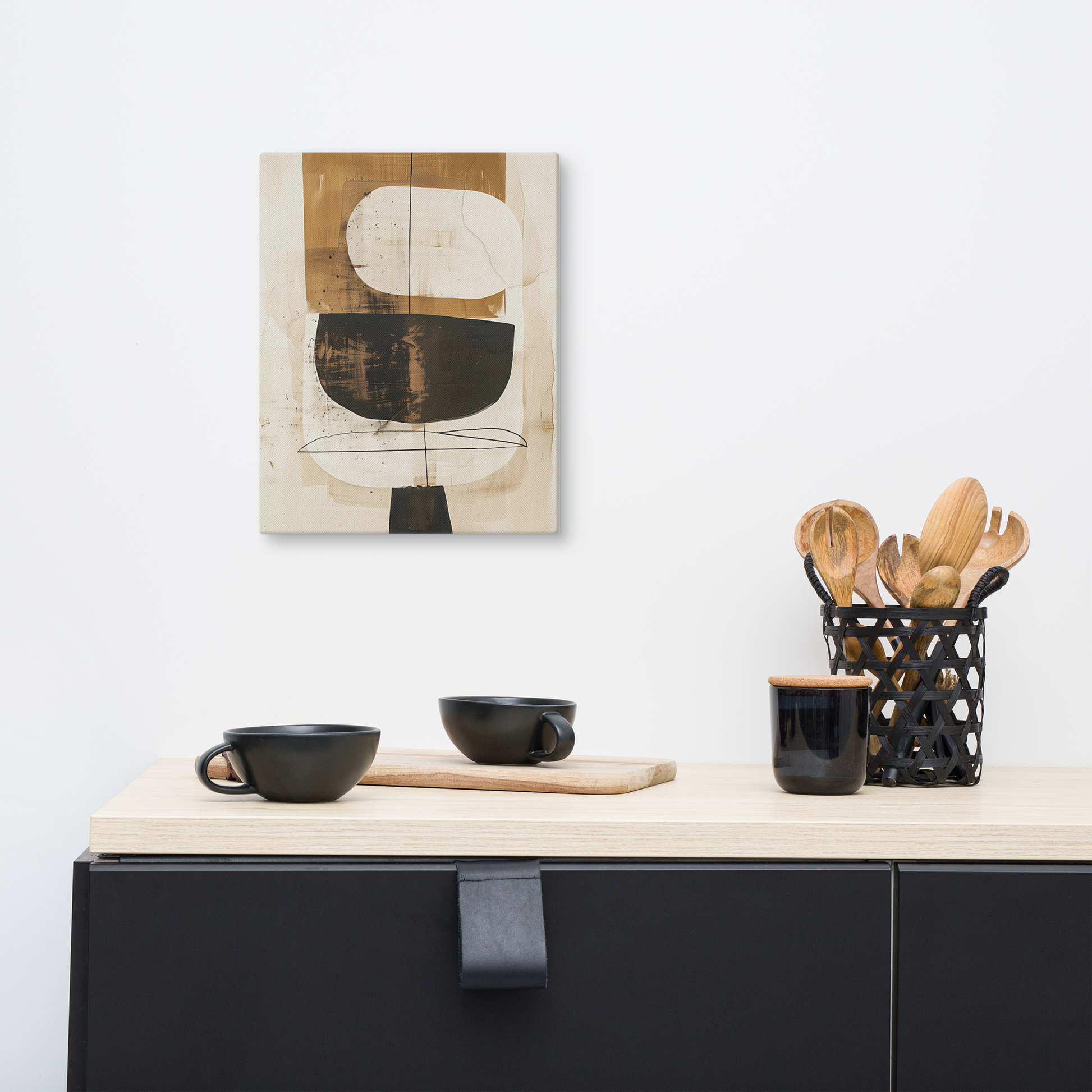 Neutral Abstract Canvas Wall Art