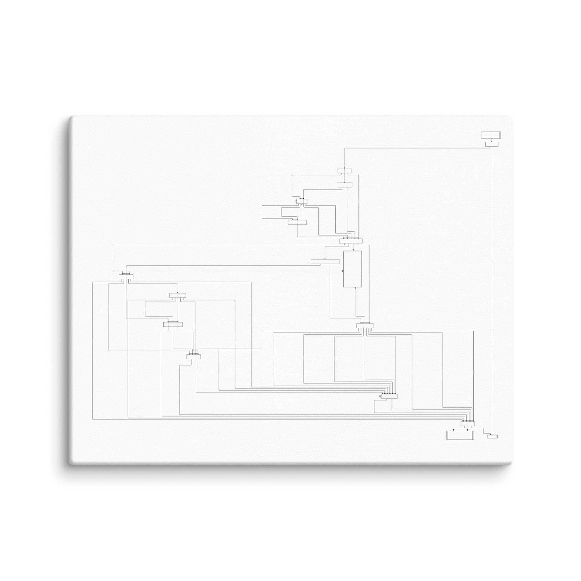 User flow abstract canvas