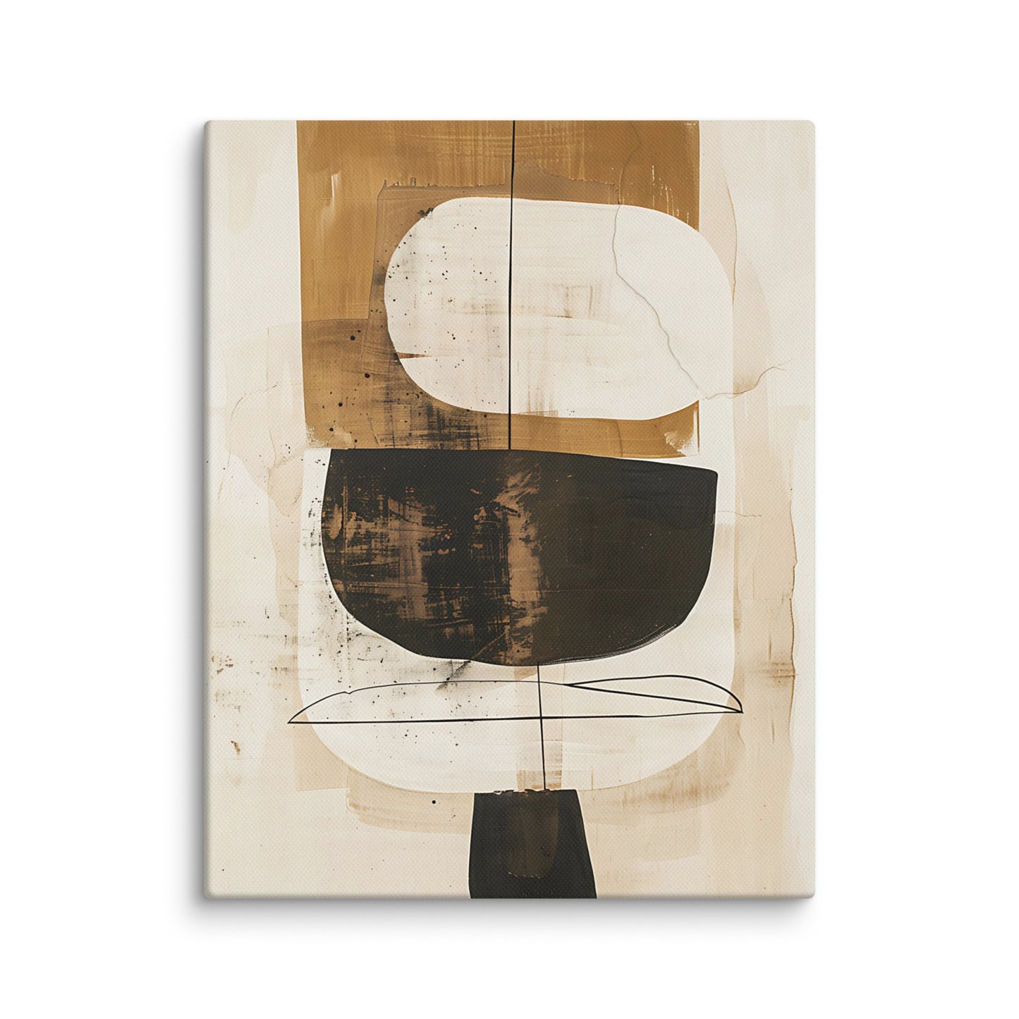 Neutral Abstract Canvas Wall Art