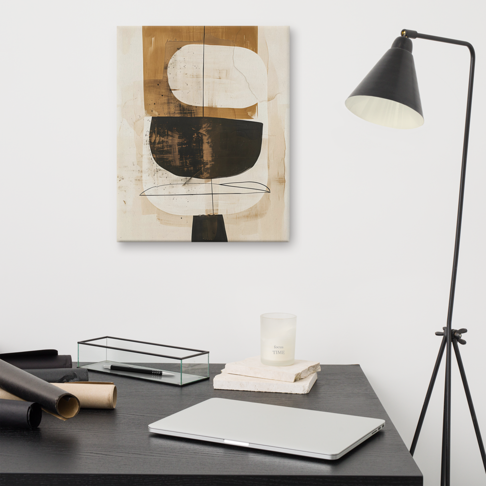 Neutral Abstract Canvas Wall Art