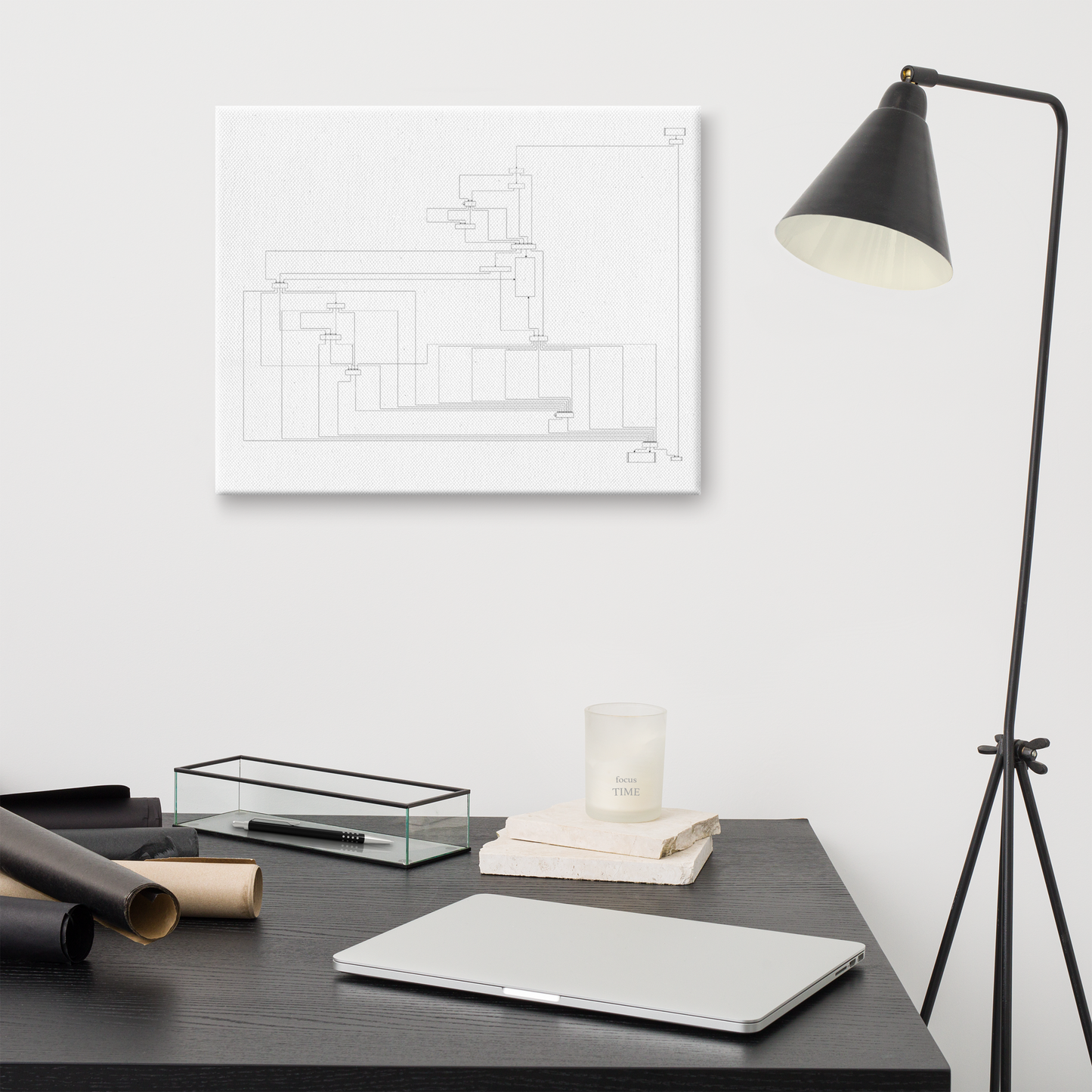 User flow abstract canvas