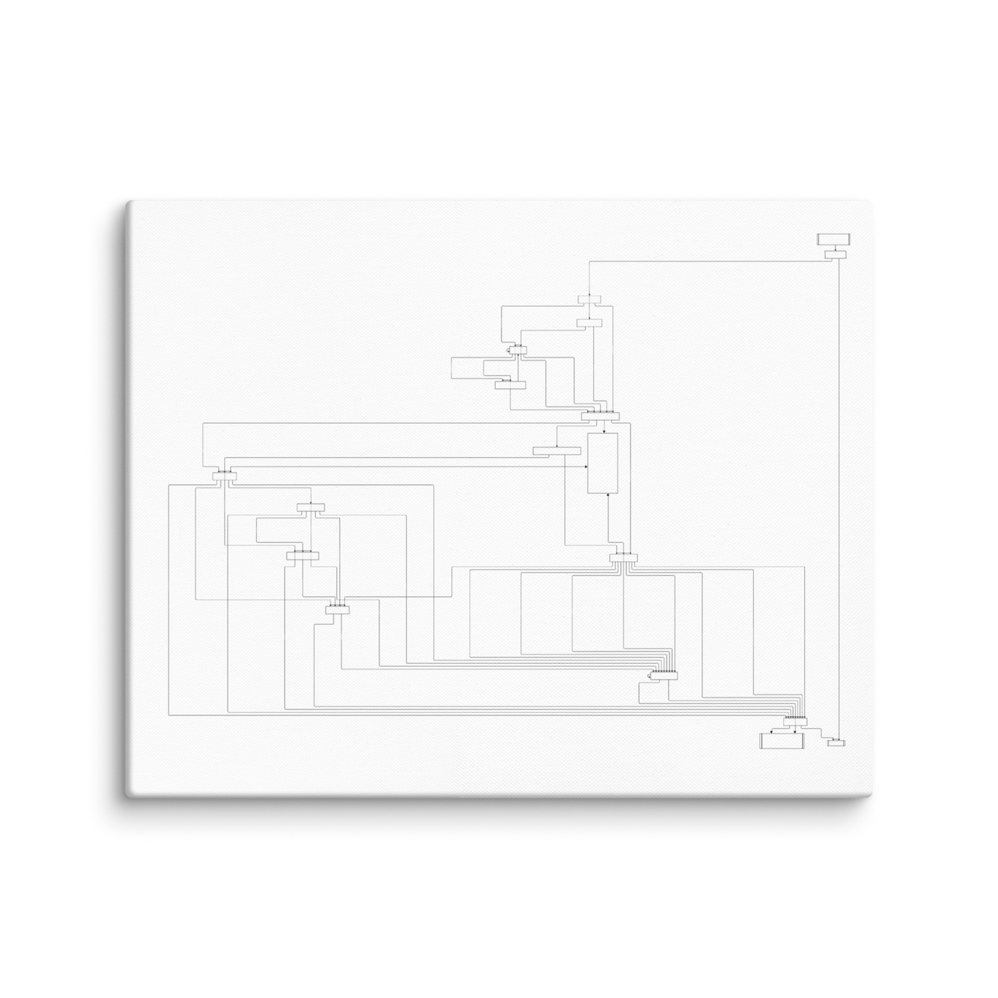 User flow abstract canvas