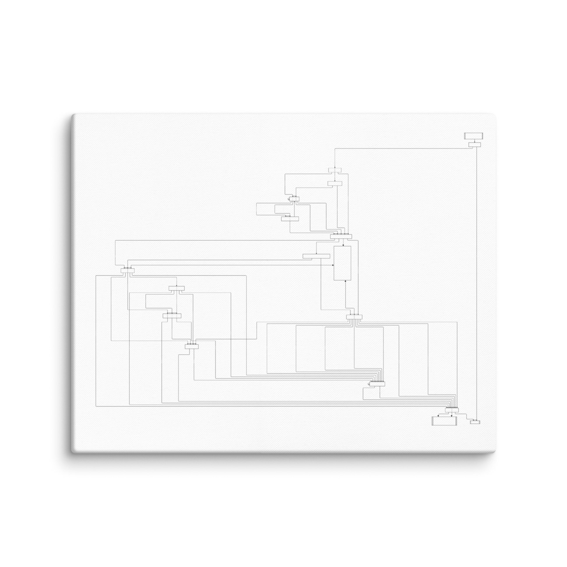 User flow abstract canvas