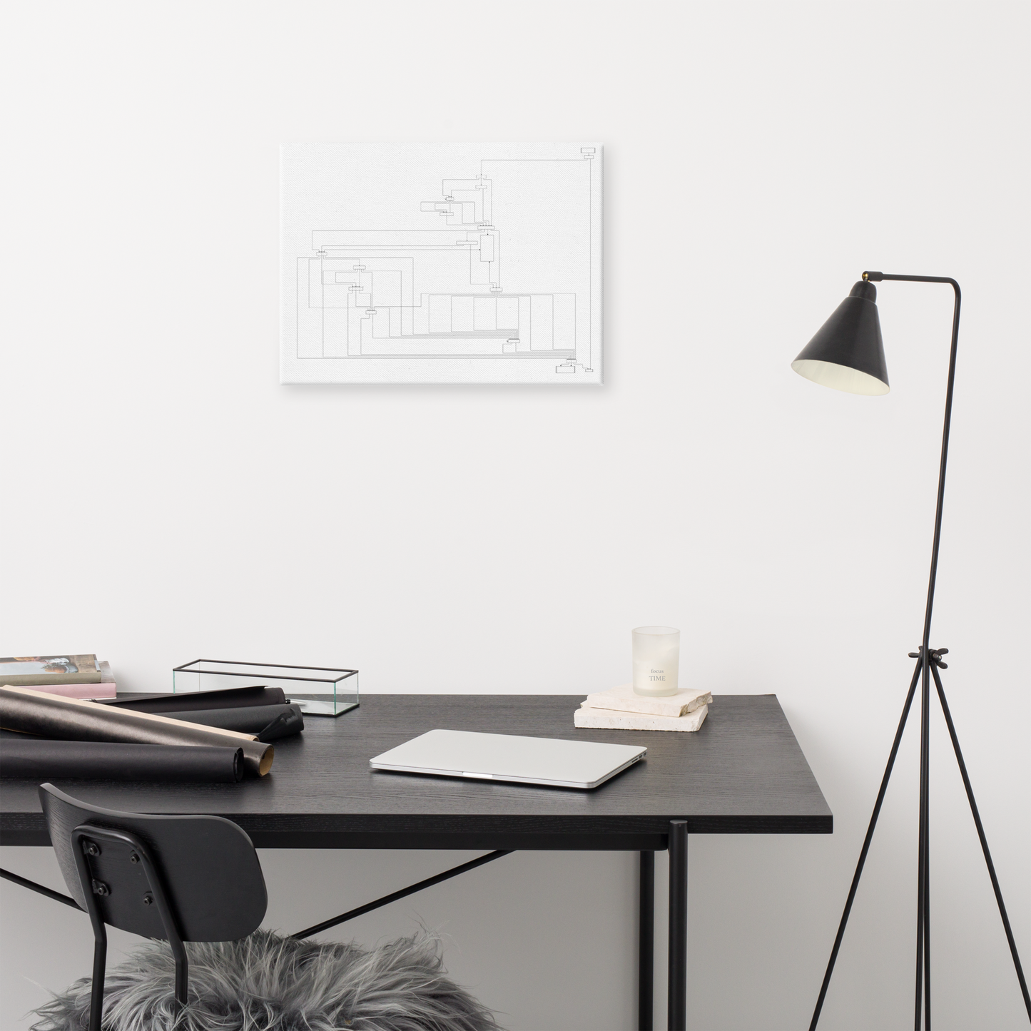 User flow abstract canvas