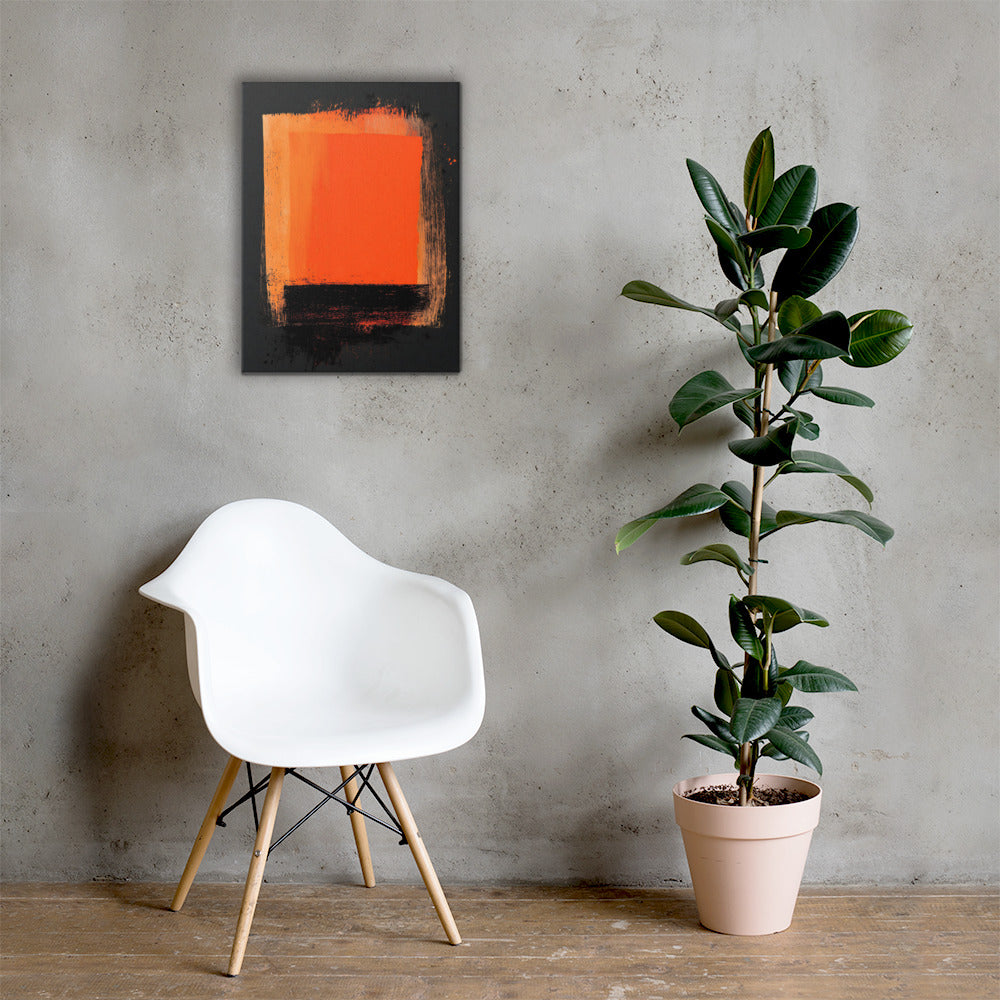 Orange and Black Canvas