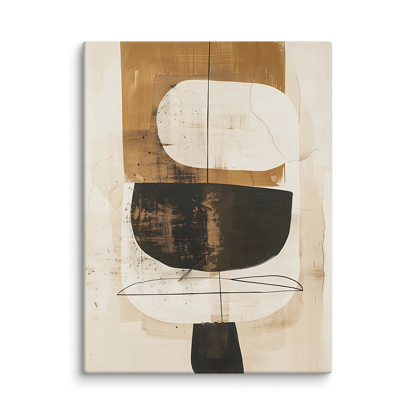 Neutral Abstract Canvas Wall Art