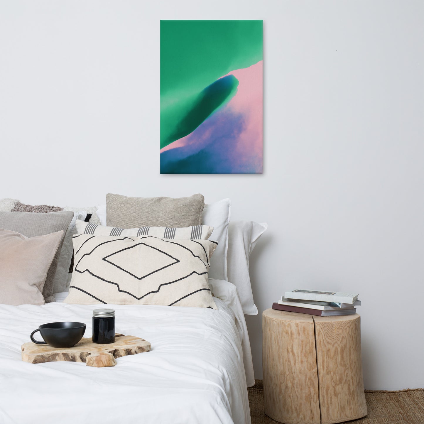 Calming hues canvas