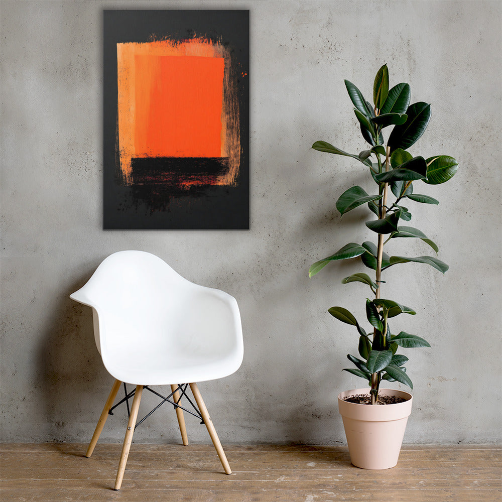 Orange and Black Canvas