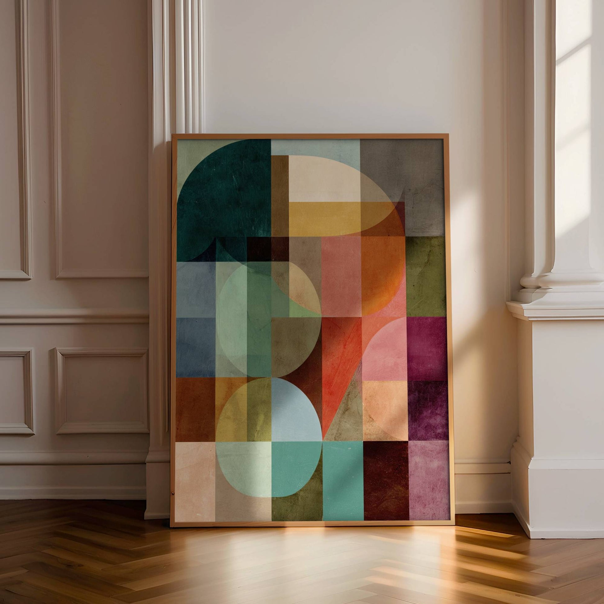 Colourful shapes canvas