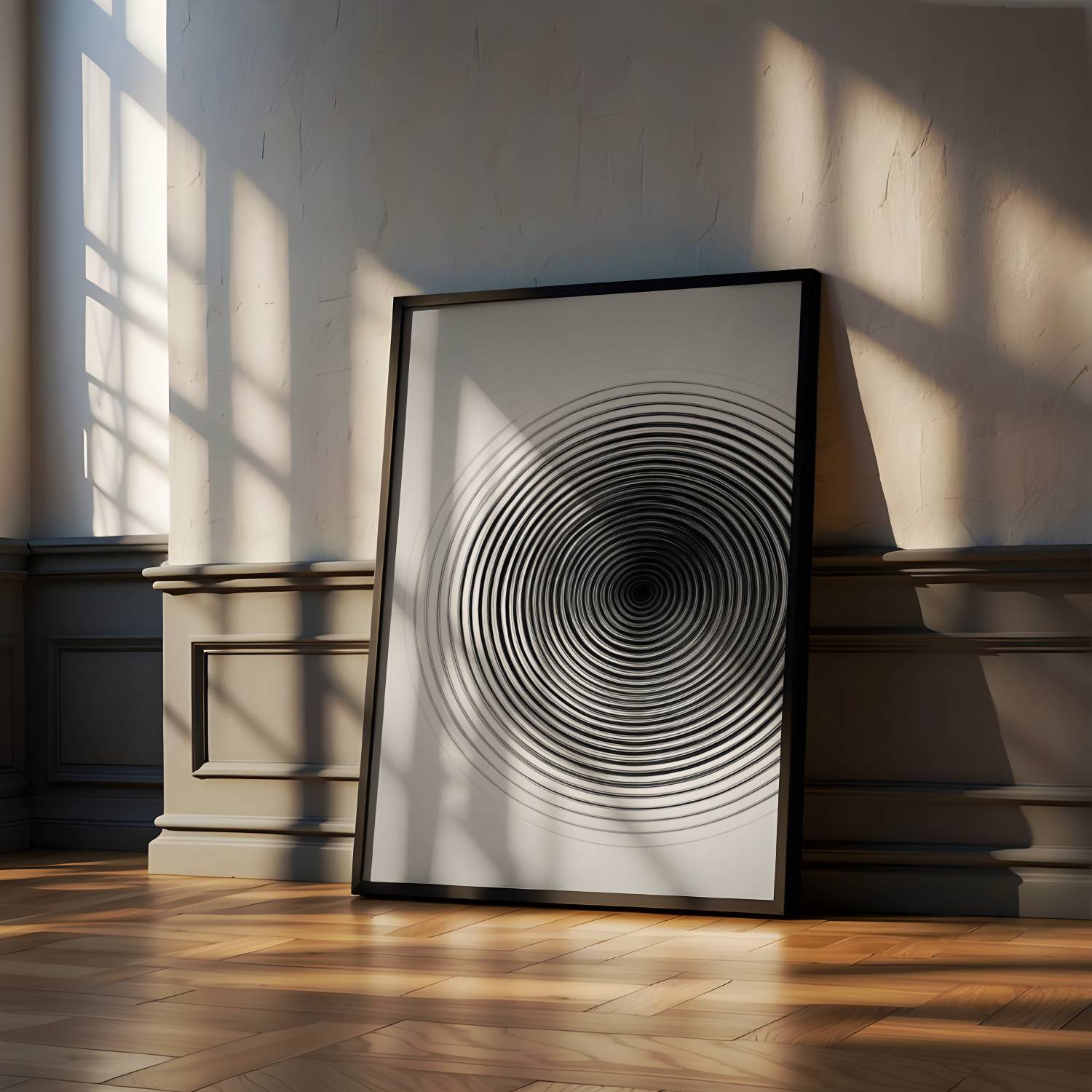 Concentric zen canvas