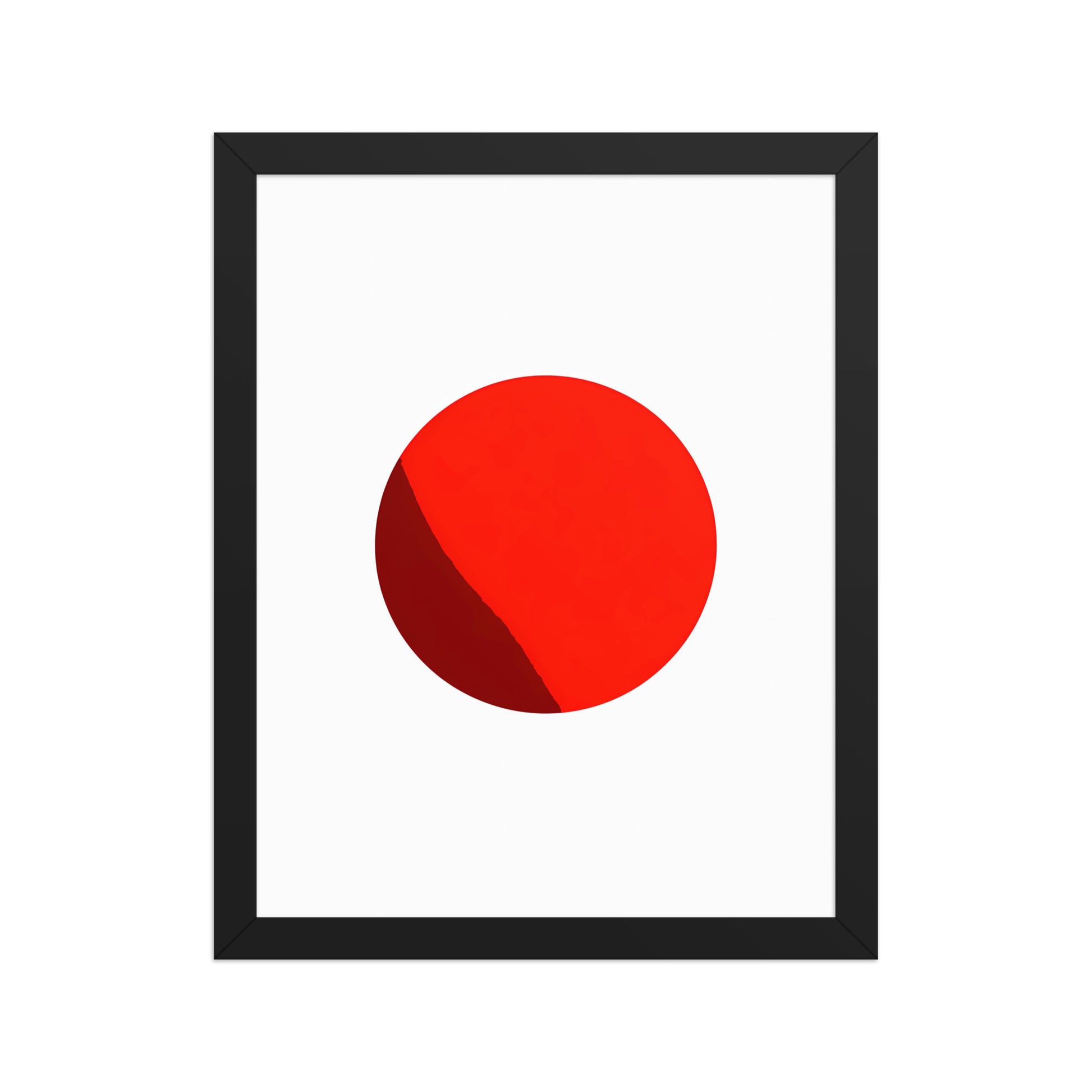 Minimalist red colour pop canvas