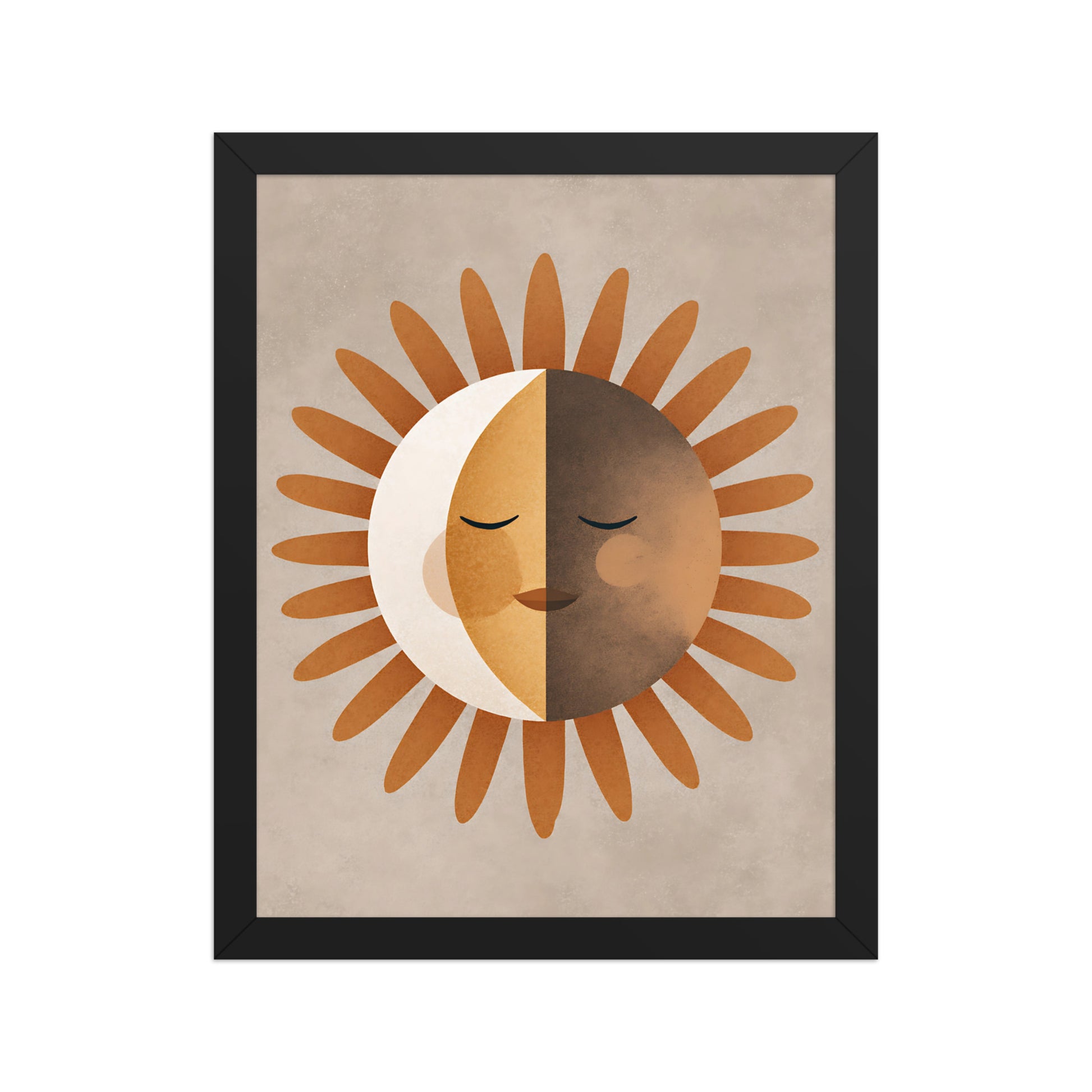 Boho sun canvas