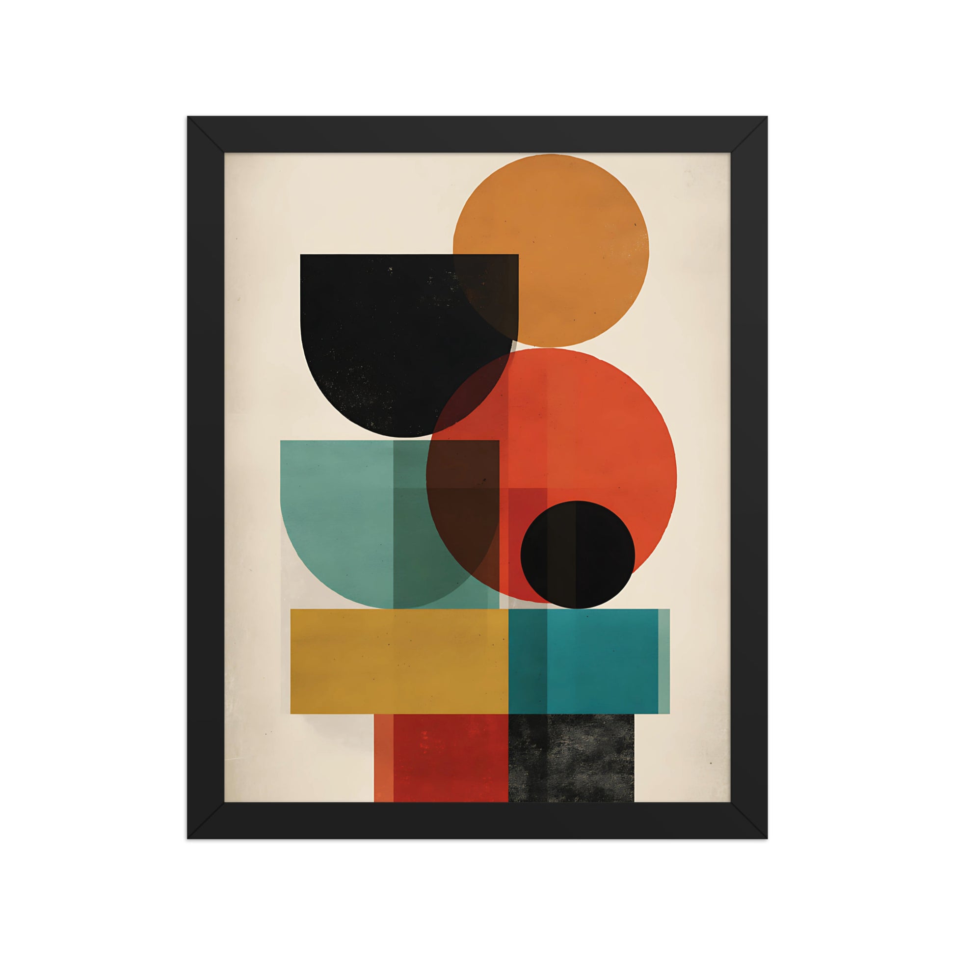 Shapes in colour canvas