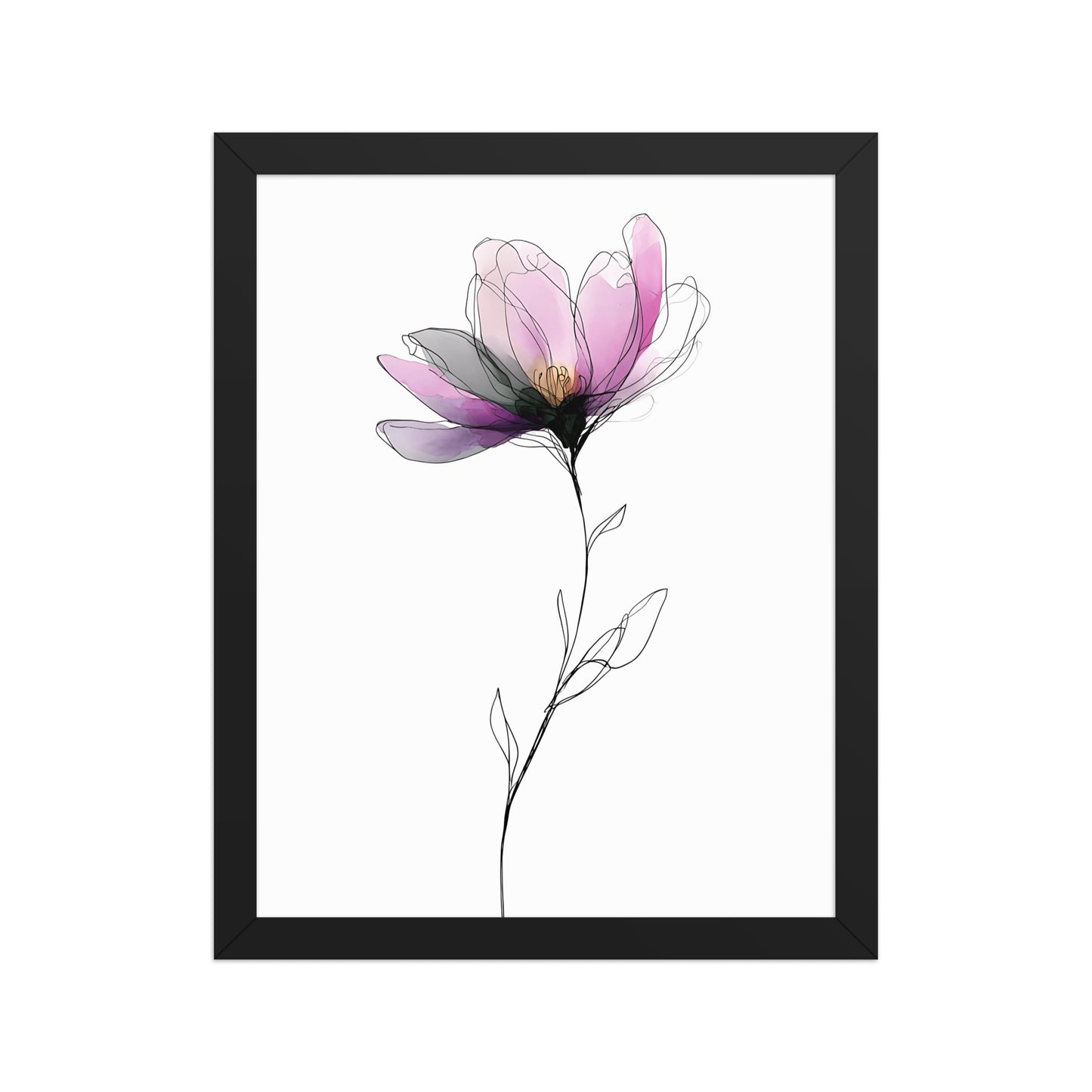 Colourful flower canvas