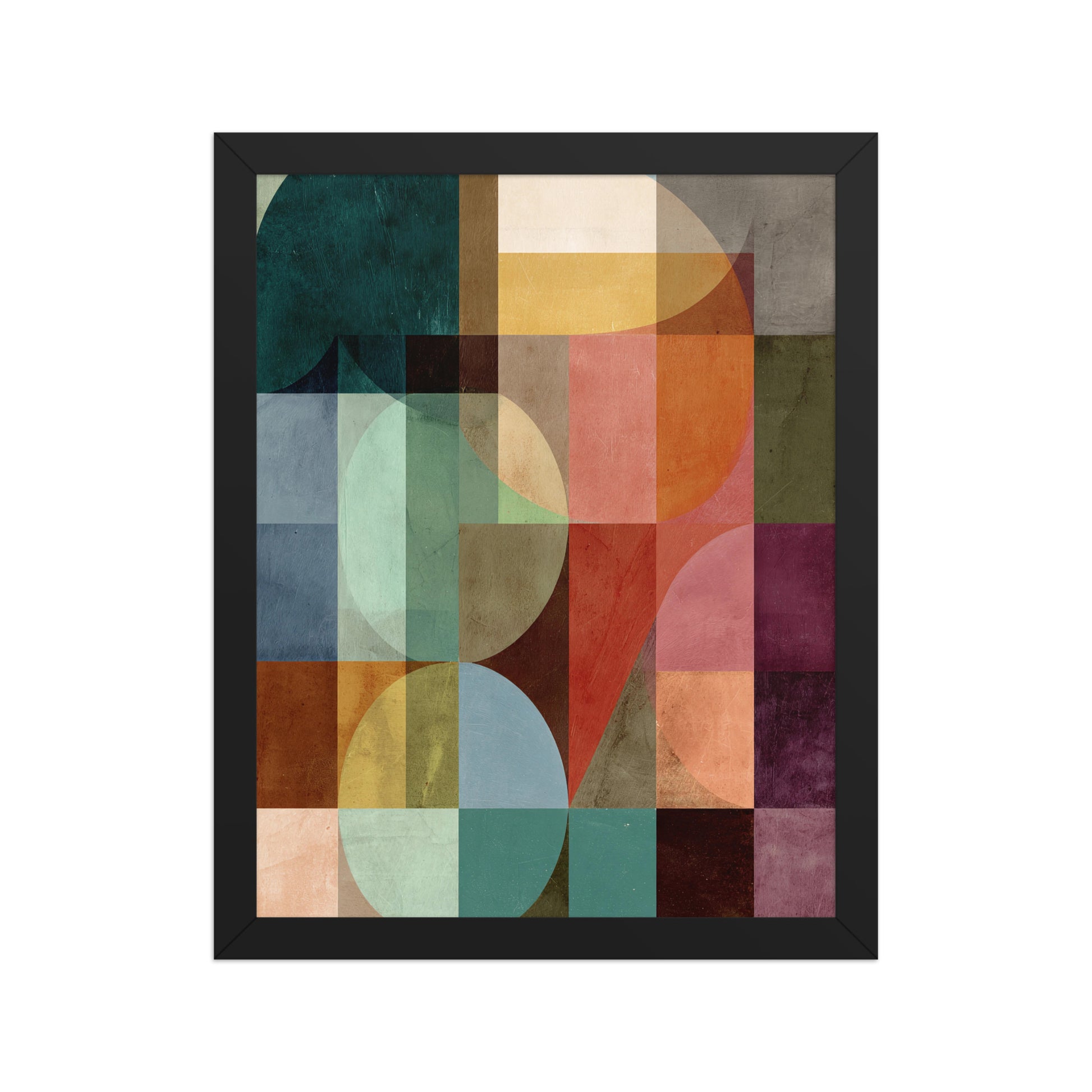 Colourful shapes canvas