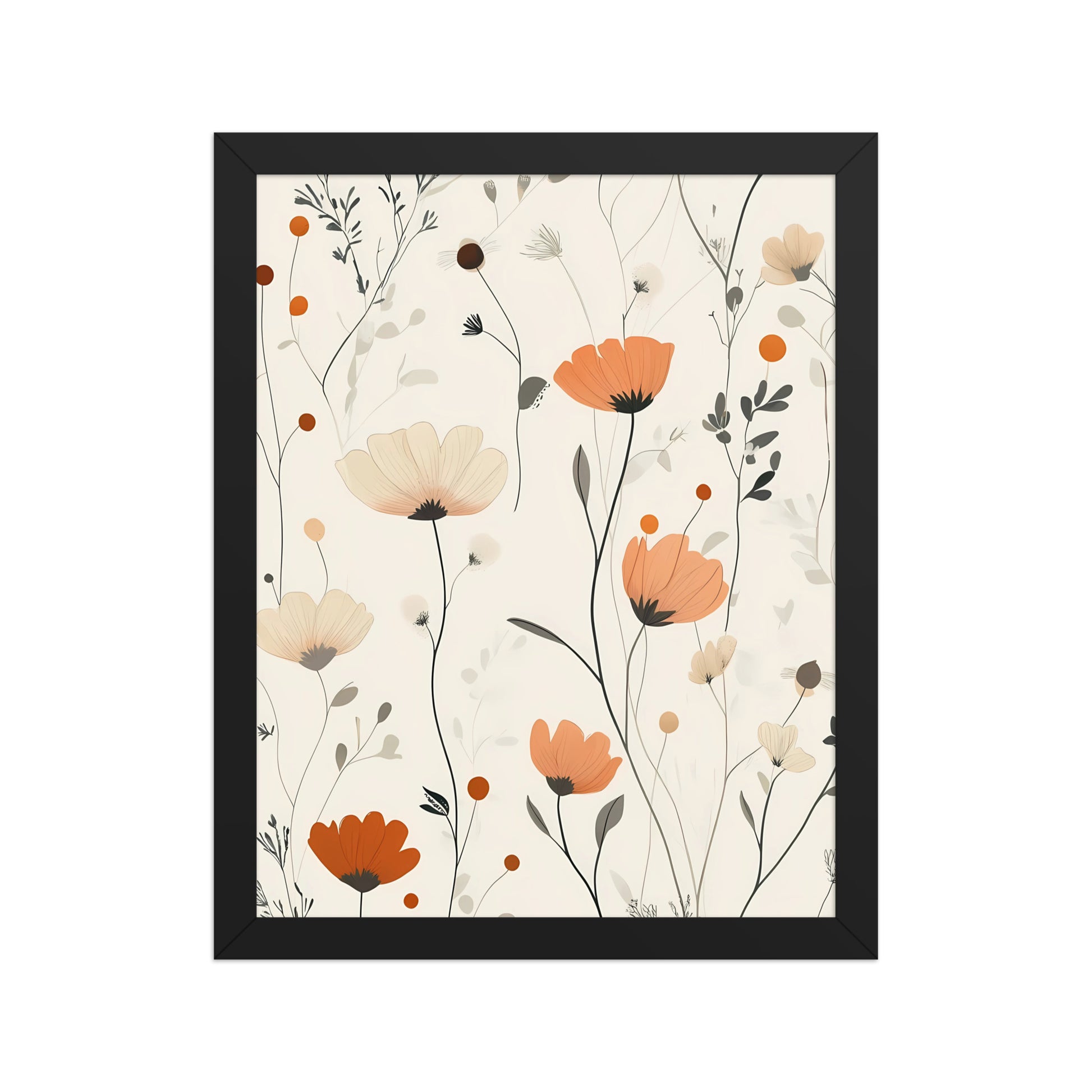 Floral boho canvas