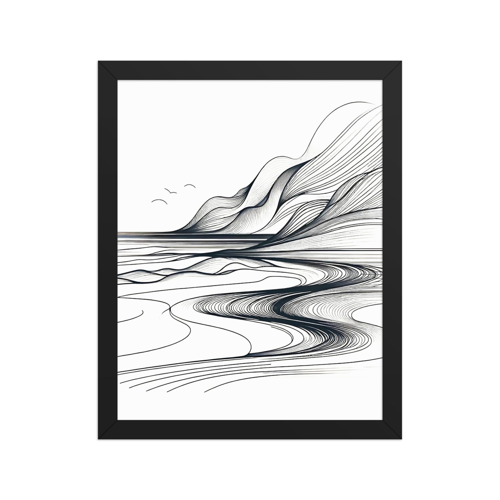 Landscape Lines Canvas Wall Art 