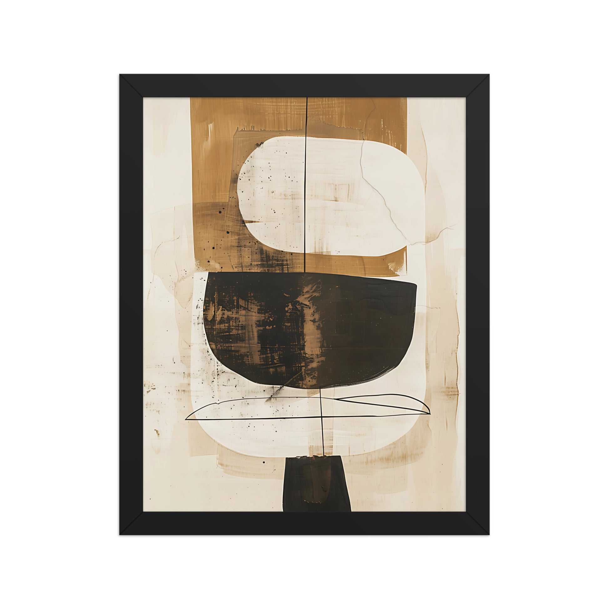 Neutral abstract canvas