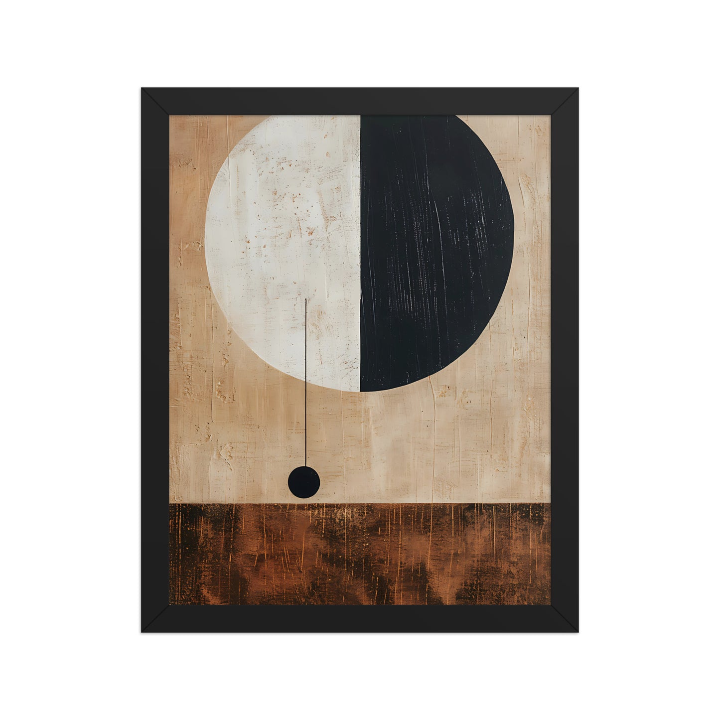 Natural tones abstract canvas