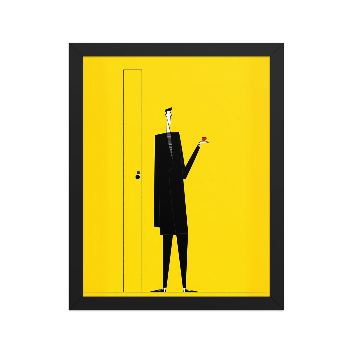 Yellow Door Canvas Wall Art