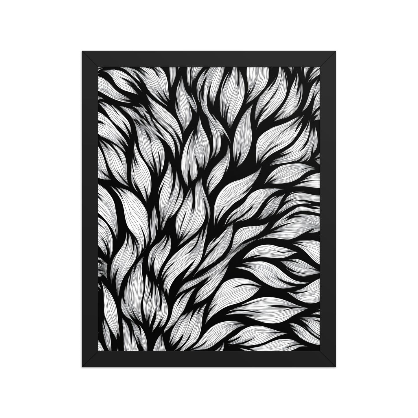 Bold leaves canvas