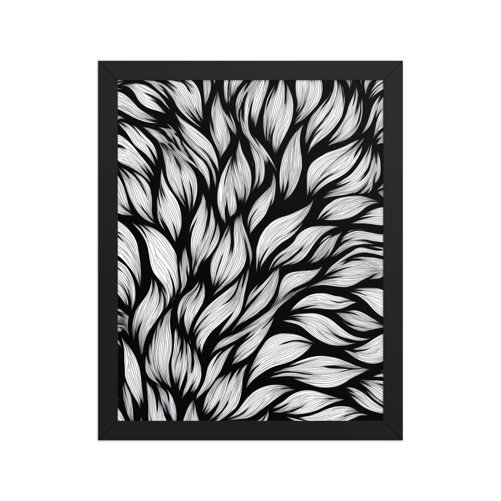 Bold leaves canvas
