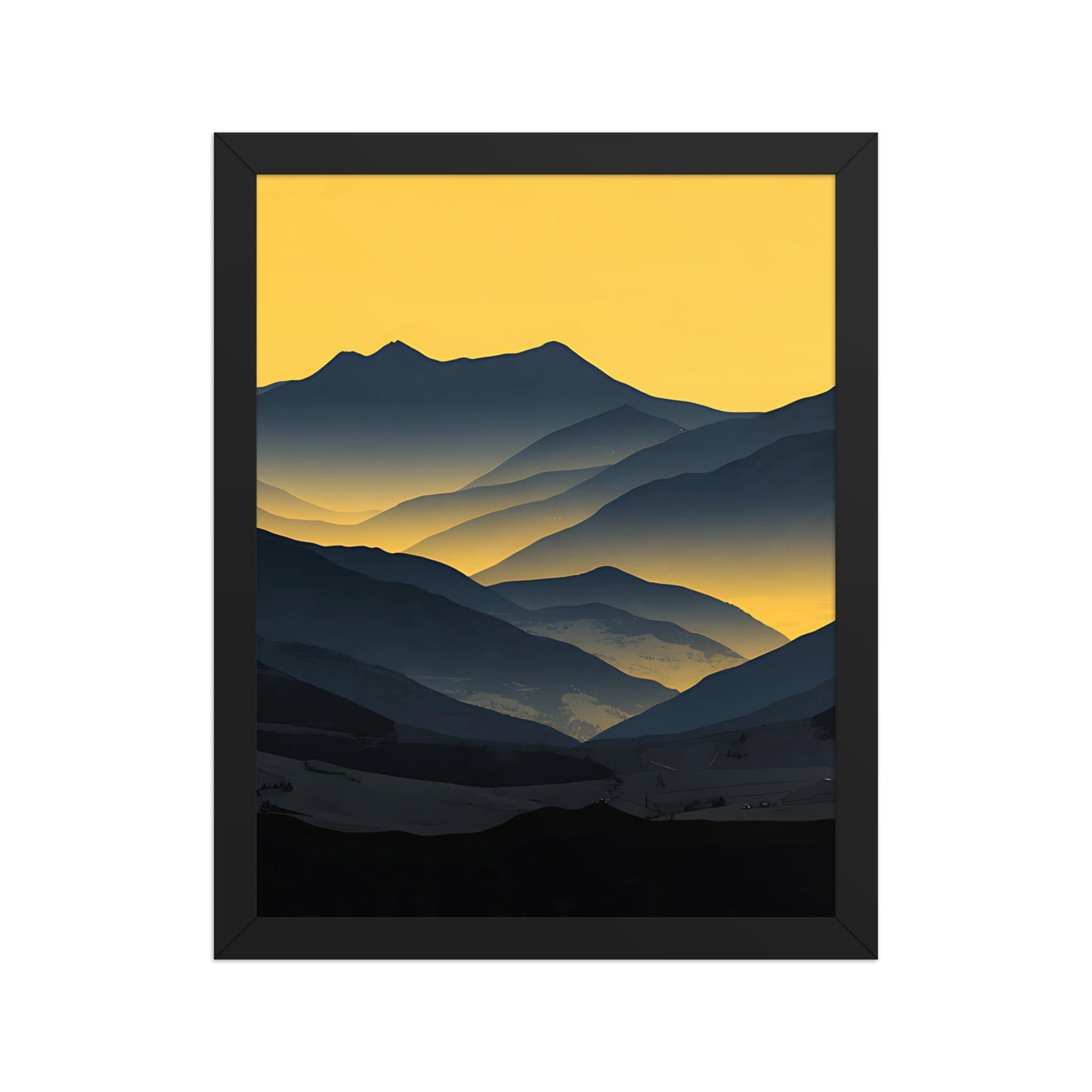 Yellow glow canvas