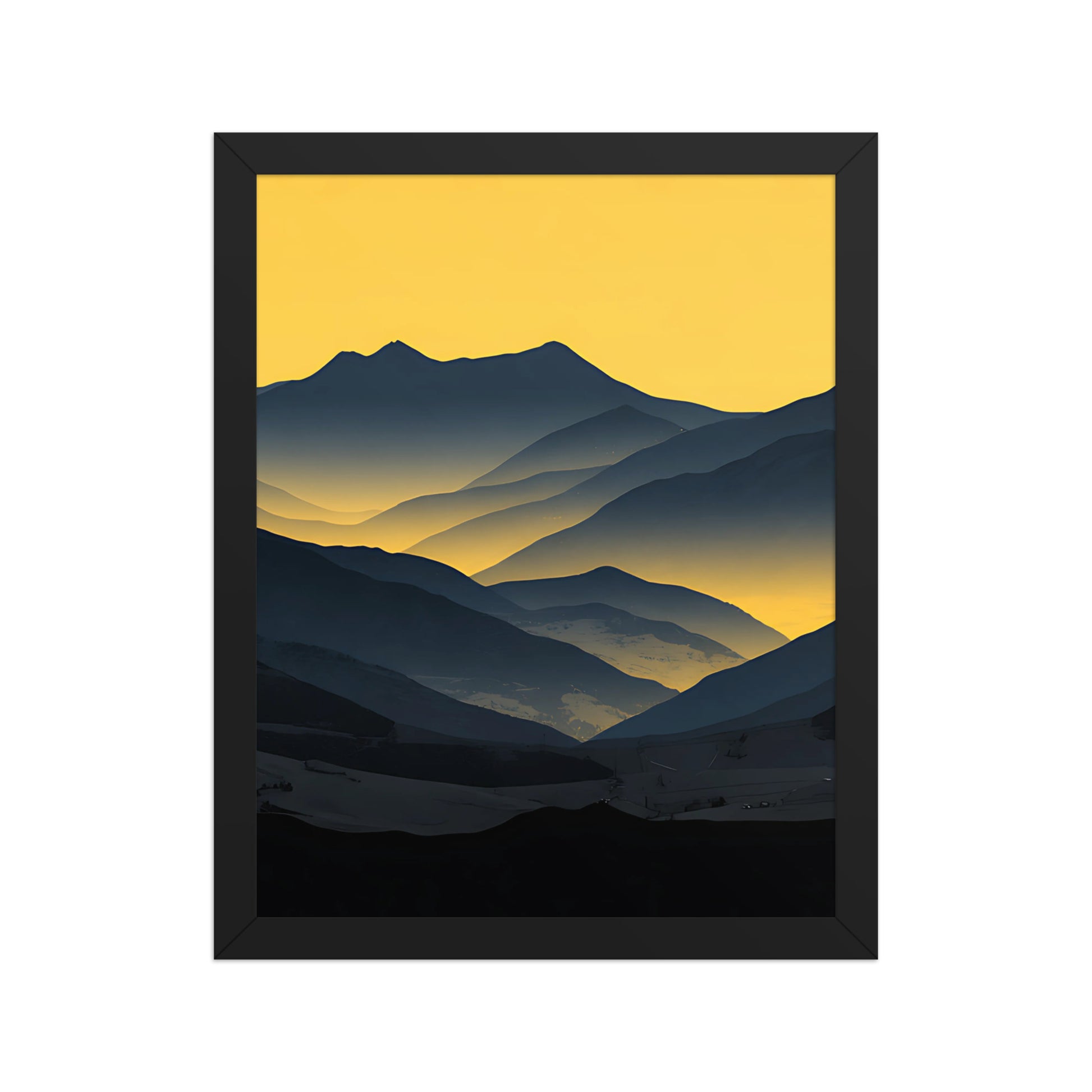 Yellow glow canvas