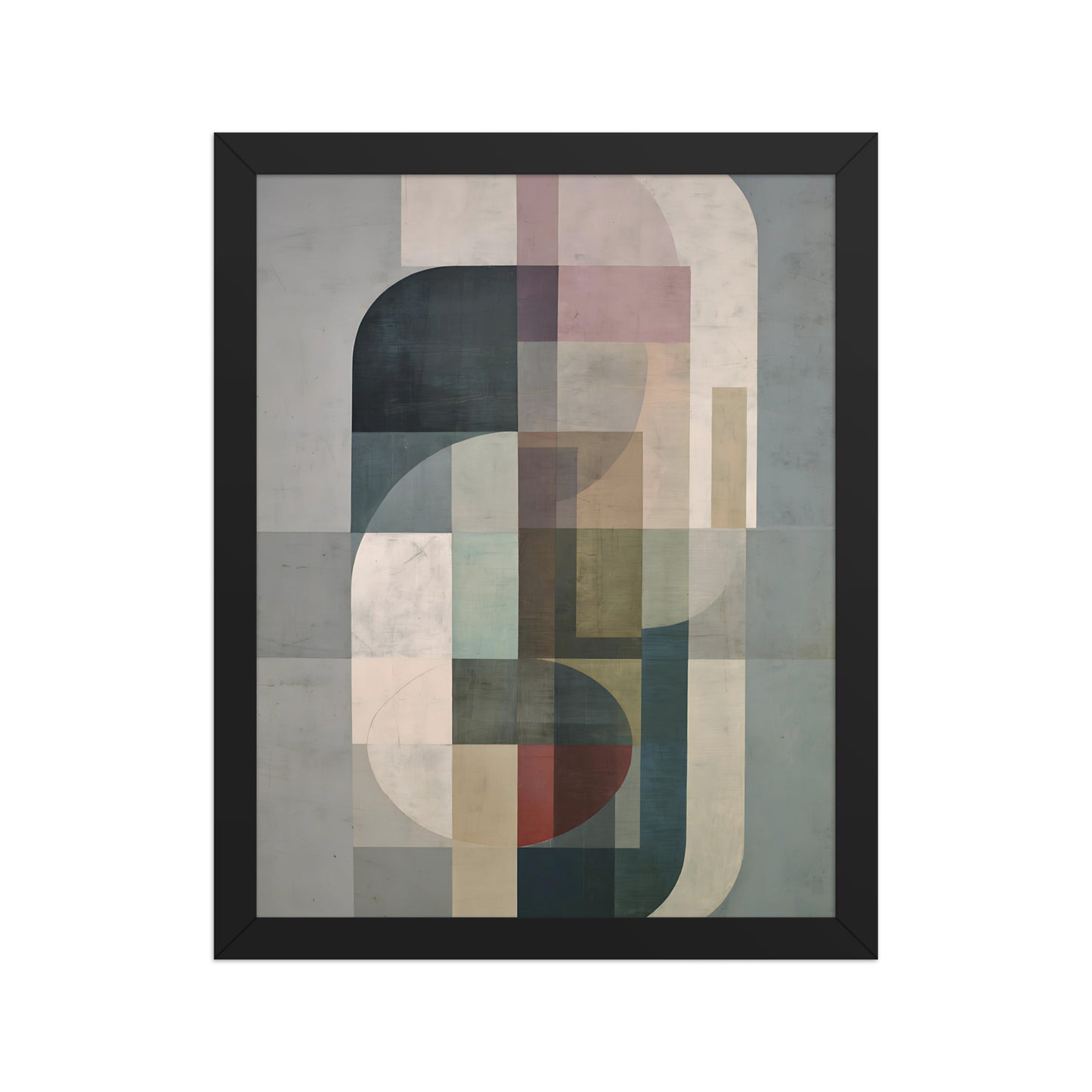 Neutral Shapes Canvas Wall Art Minimalist Decor