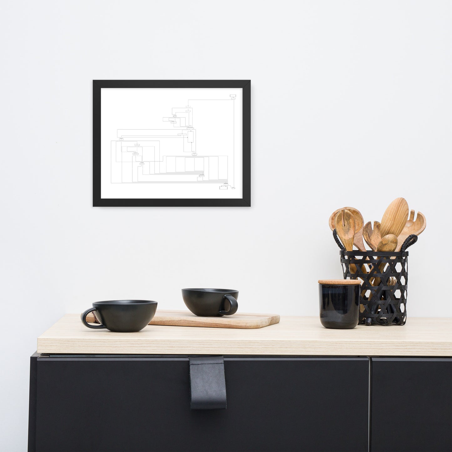 User Flow Abstract Canvas Wall Art 