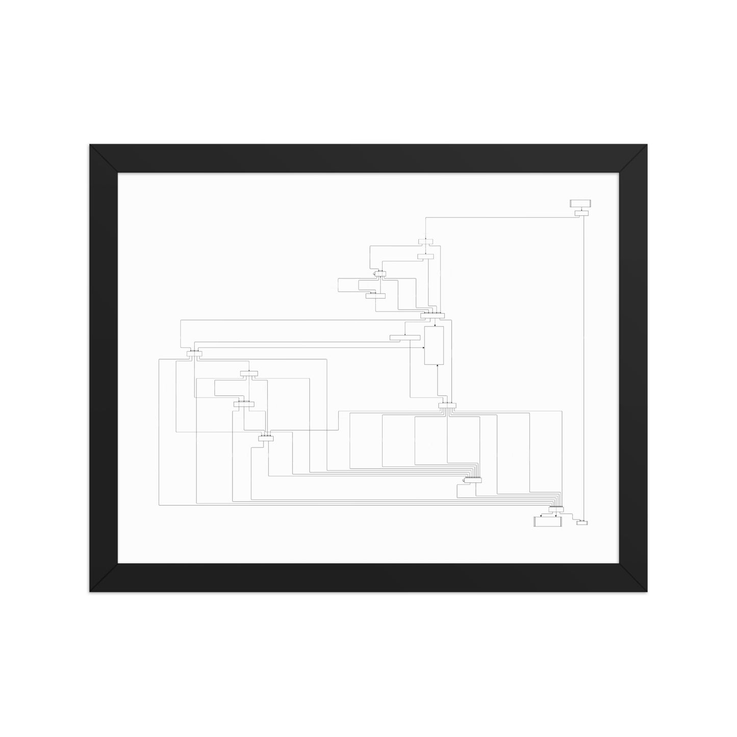 User Flow Abstract Canvas Wall Art 