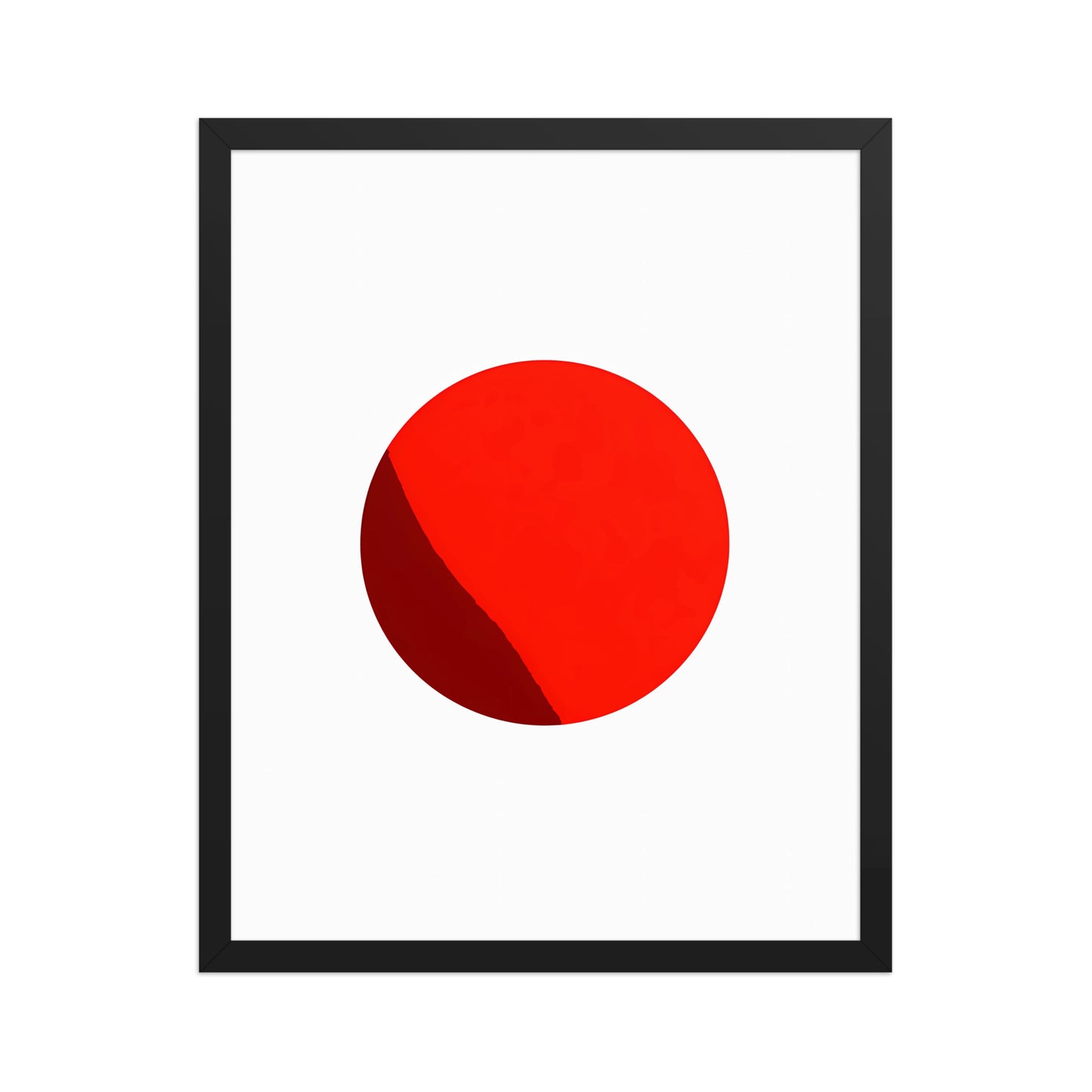 Minimalist red colour pop canvas