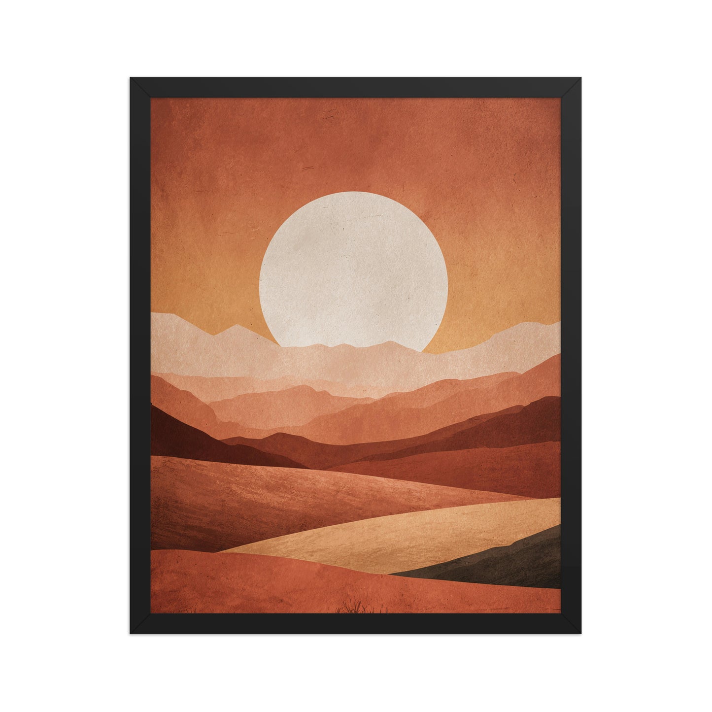 Minimal landscape canvas