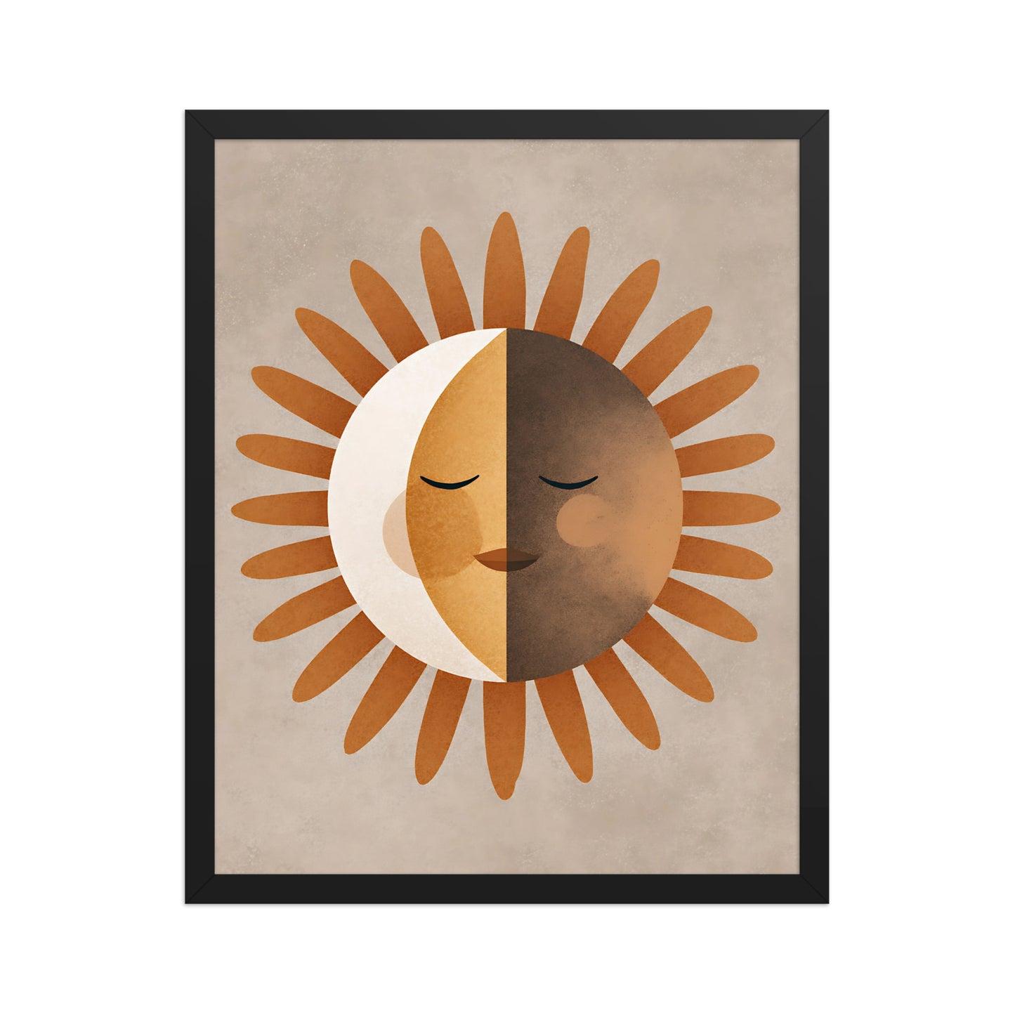 Boho sun canvas