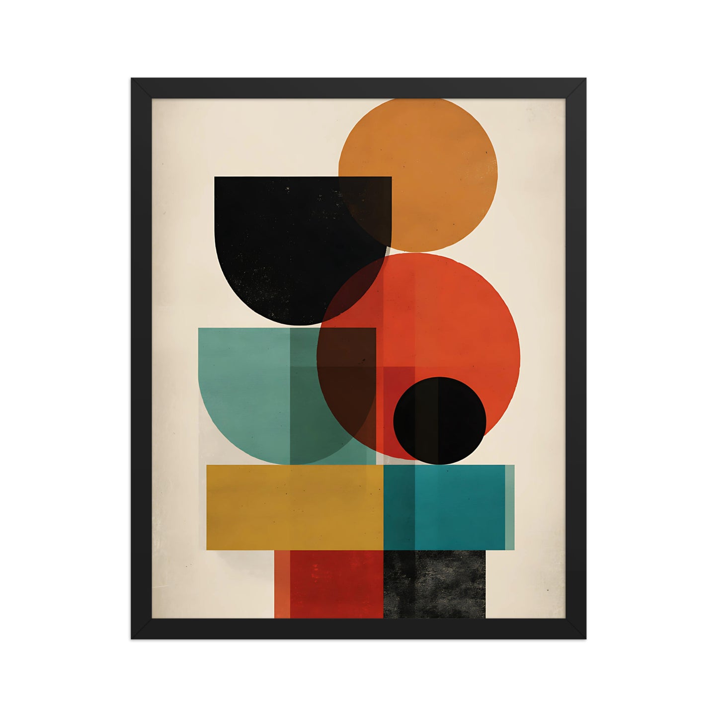 Shapes in colour canvas