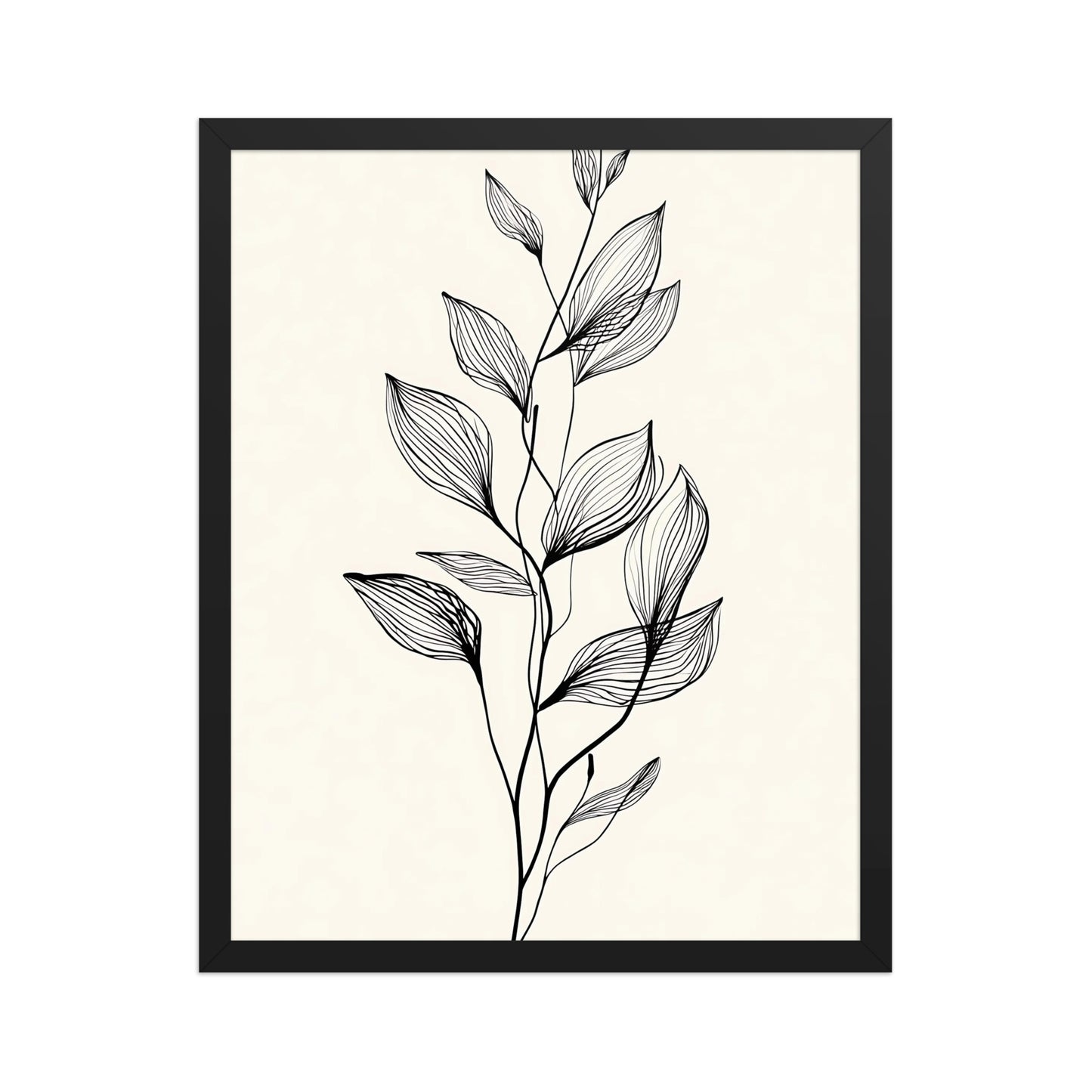 Minimal leaf canvas