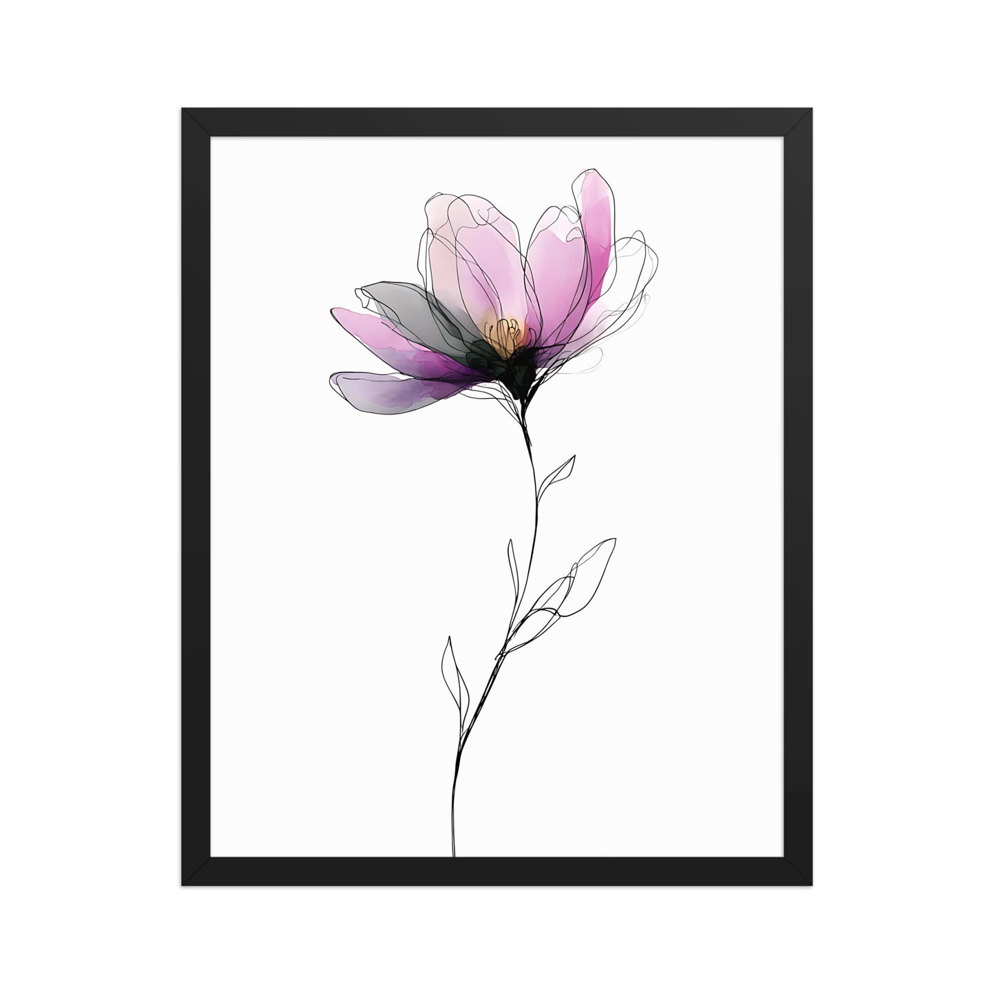 Colourful flower canvas