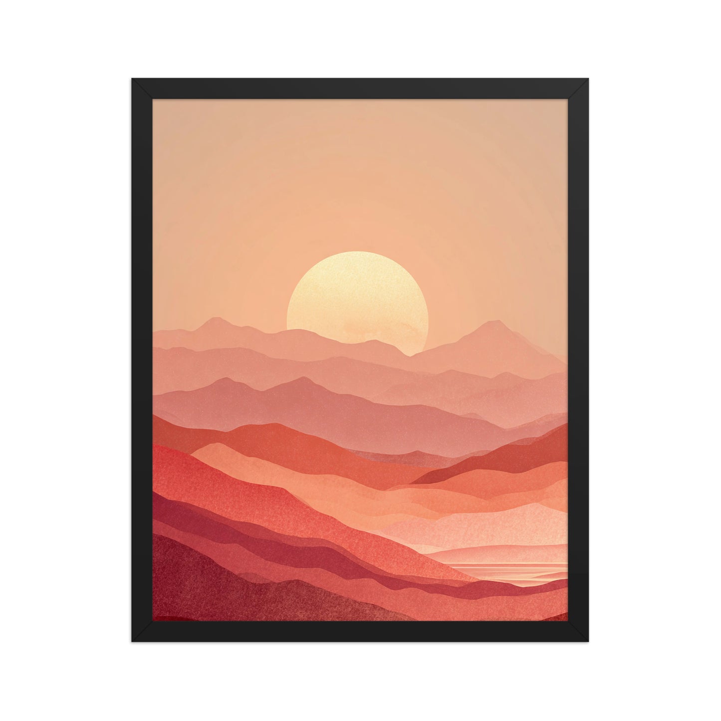 Layered Sunset Landscape