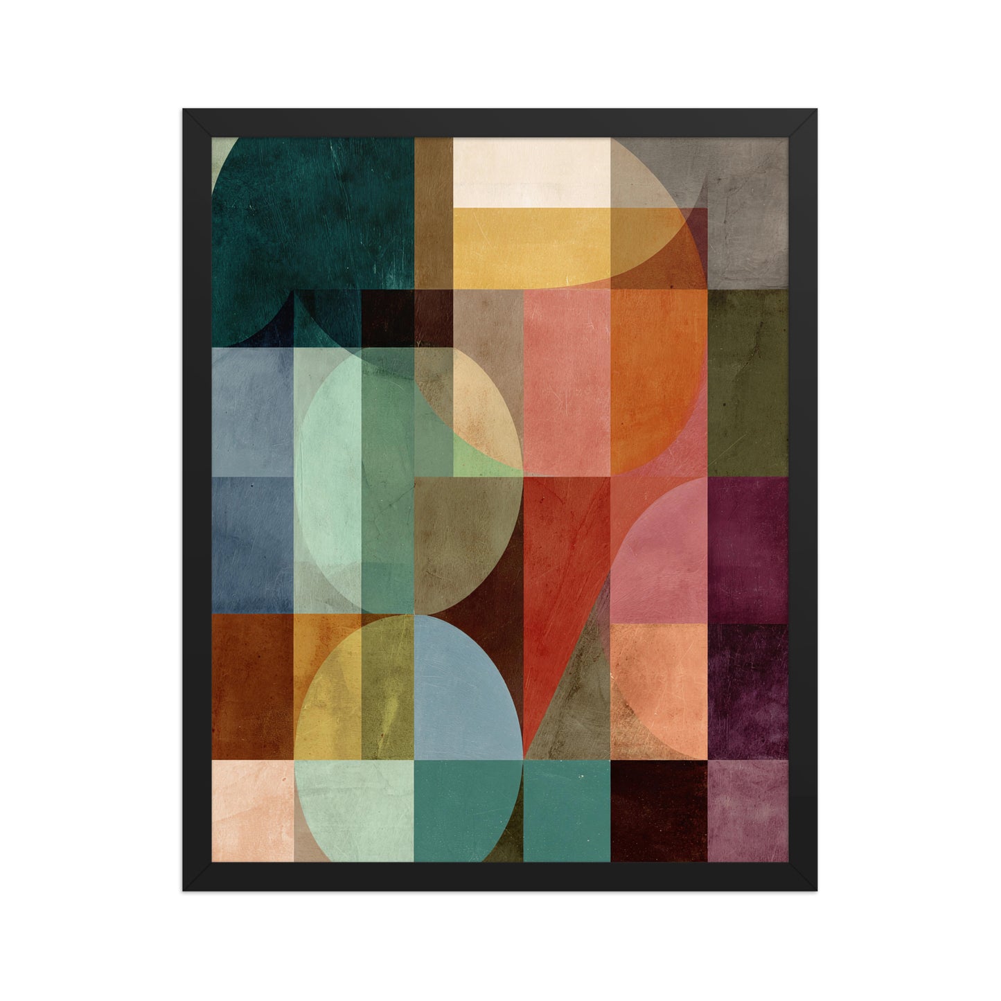 Colourful shapes canvas