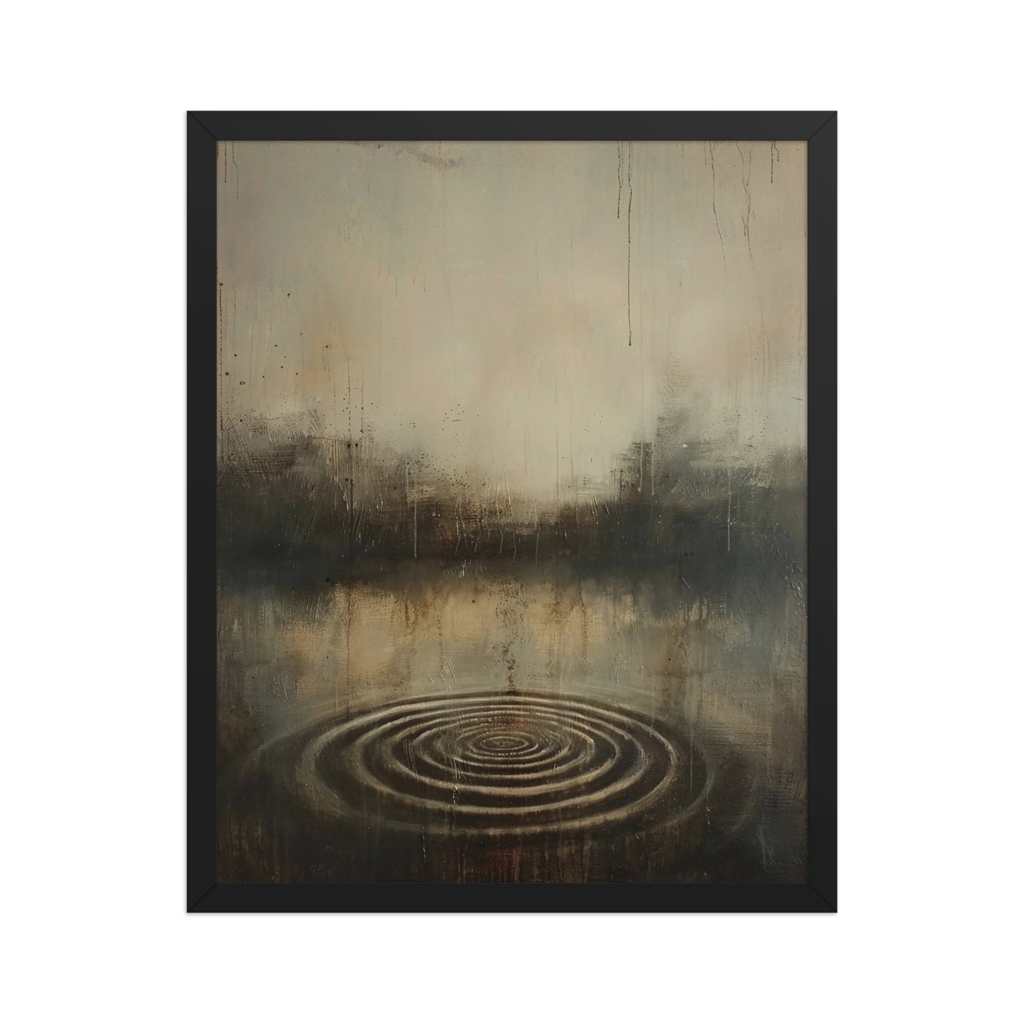 Japandi ripples canvas
