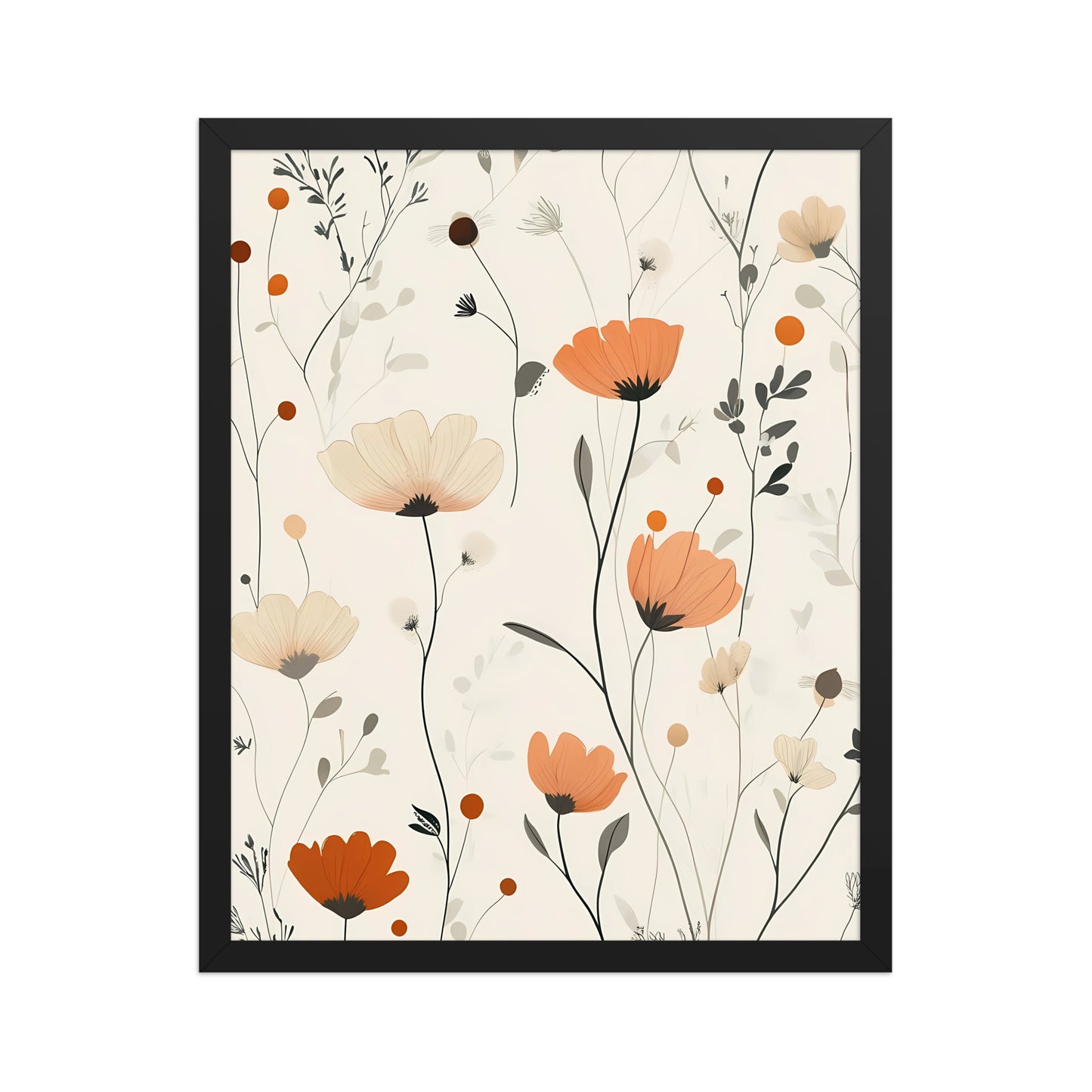Floral boho canvas