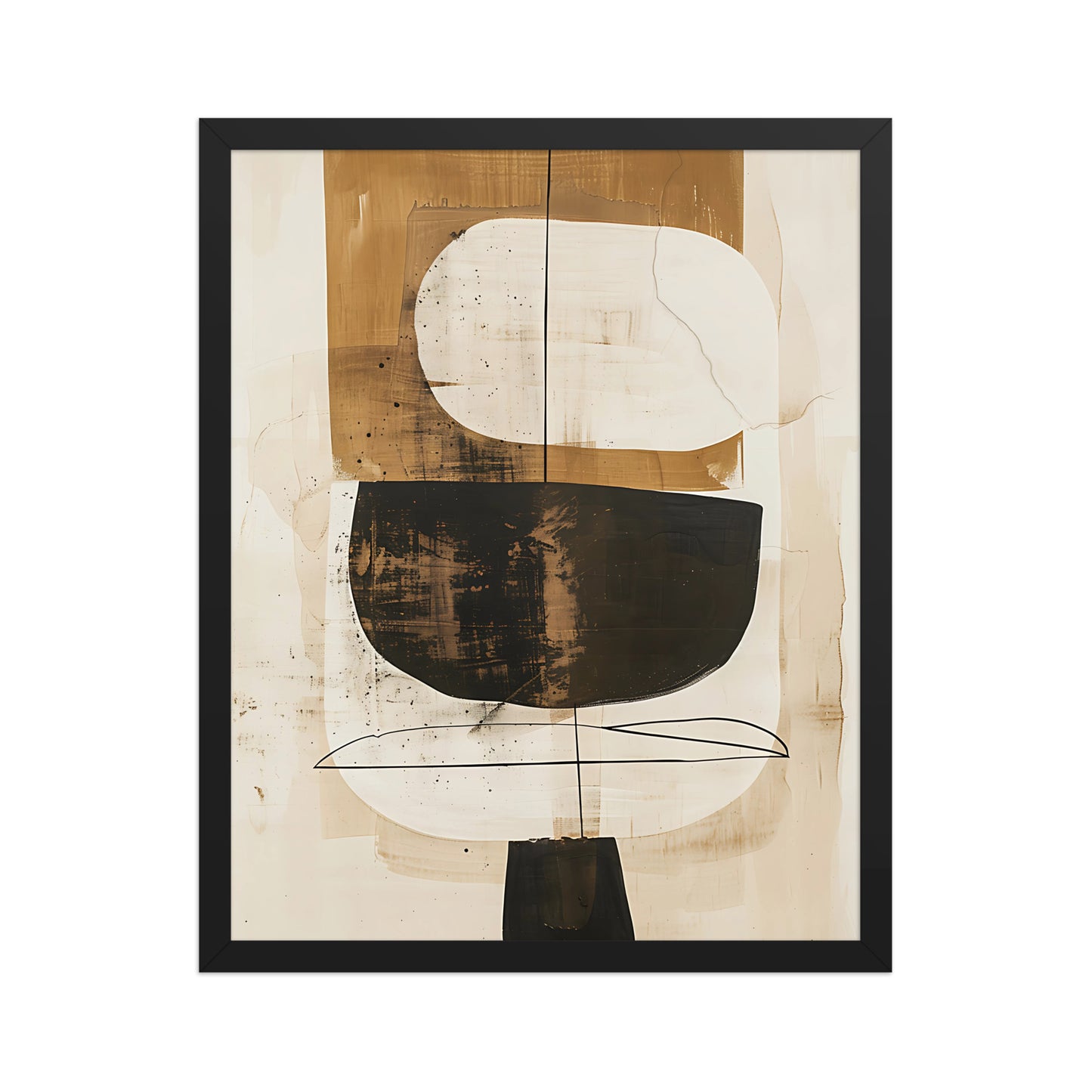 Neutral abstract canvas