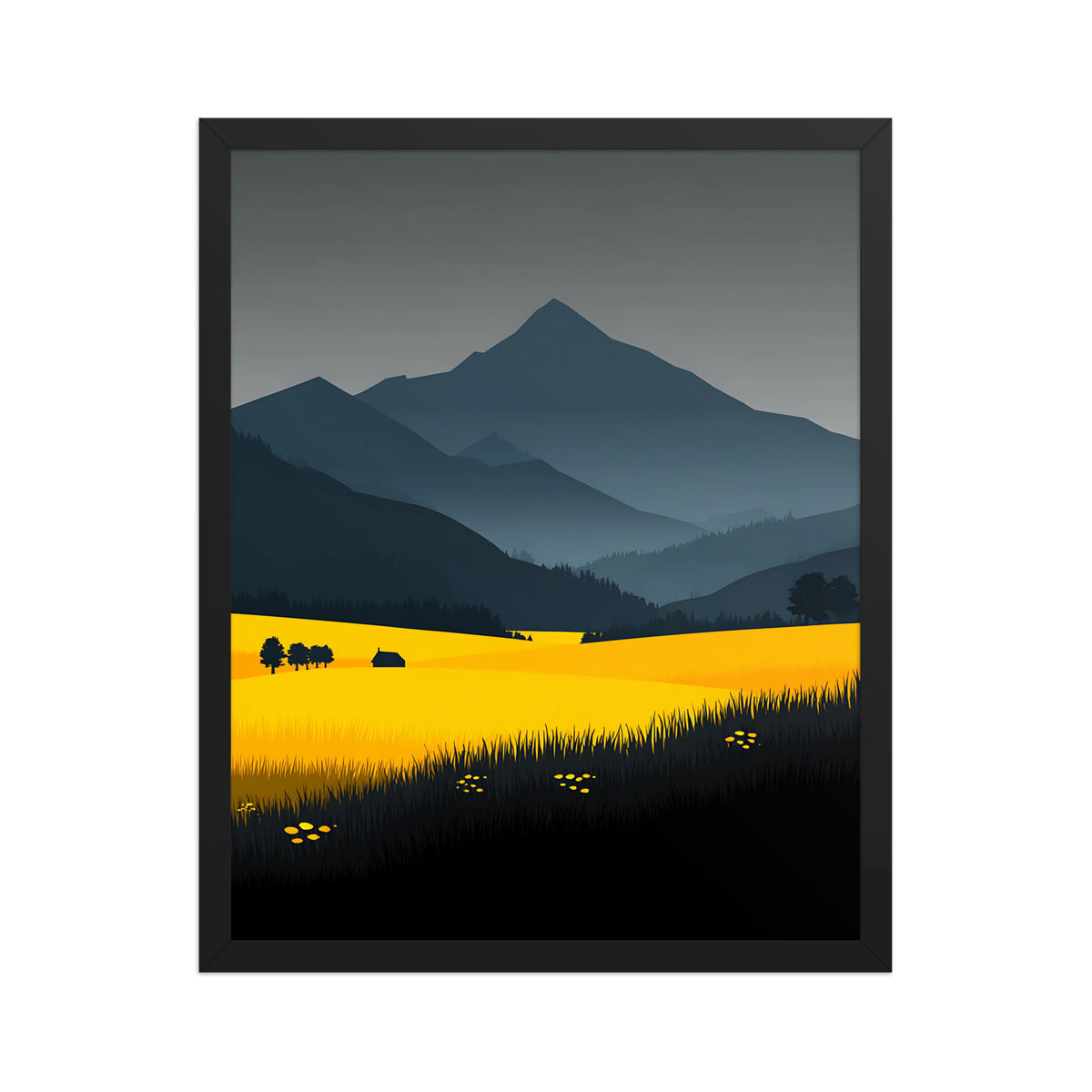 Yellow Pop Canvas Wall Art