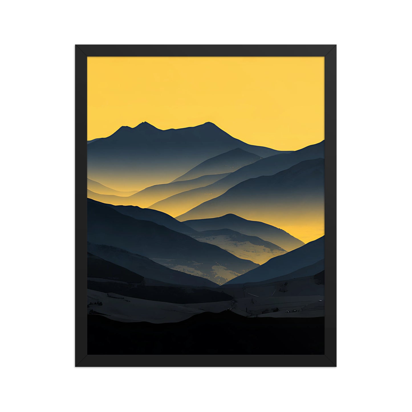 Yellow glow canvas