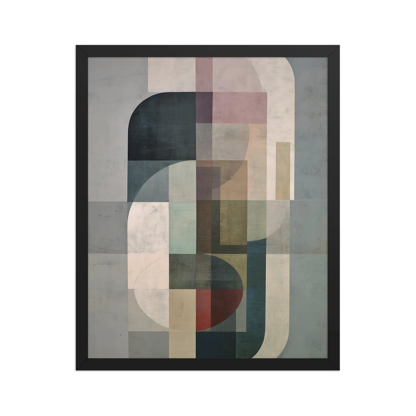 Neutral Shapes Canvas Wall Art Minimalist Decor