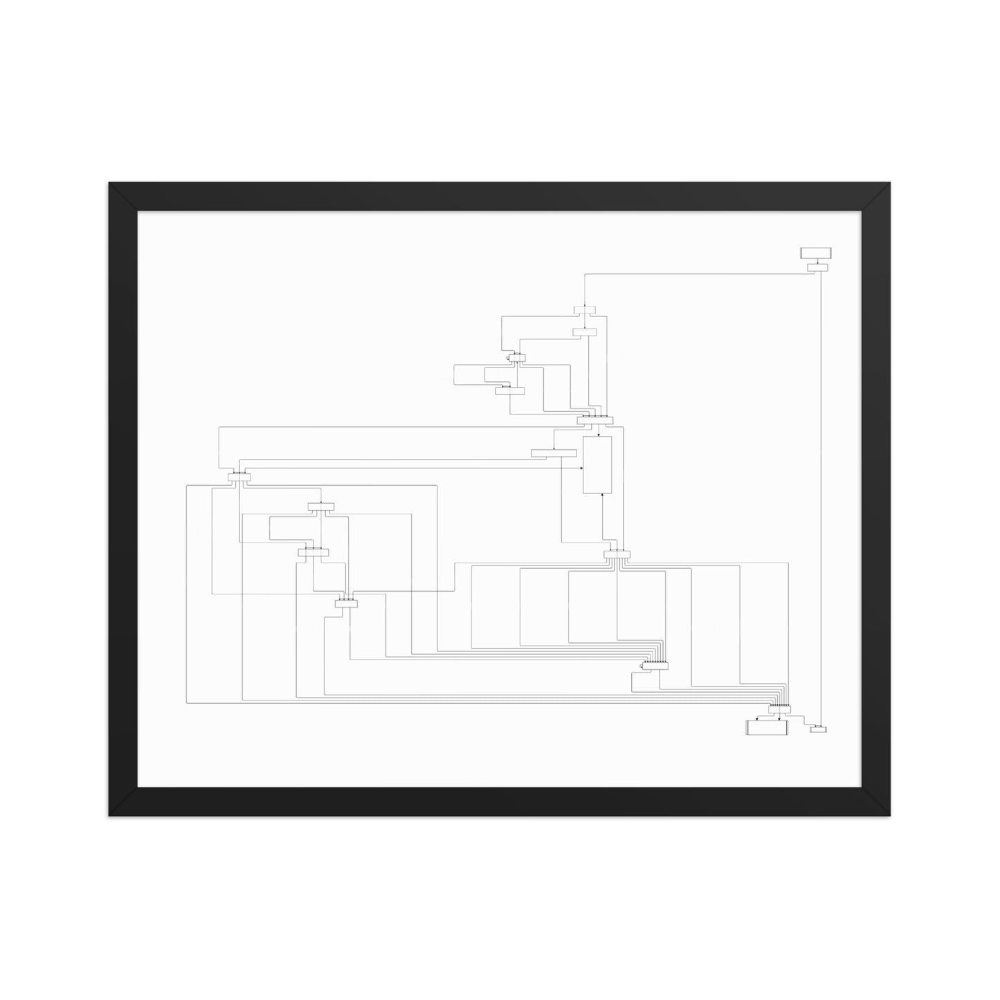 User Flow Abstract Canvas Wall Art 